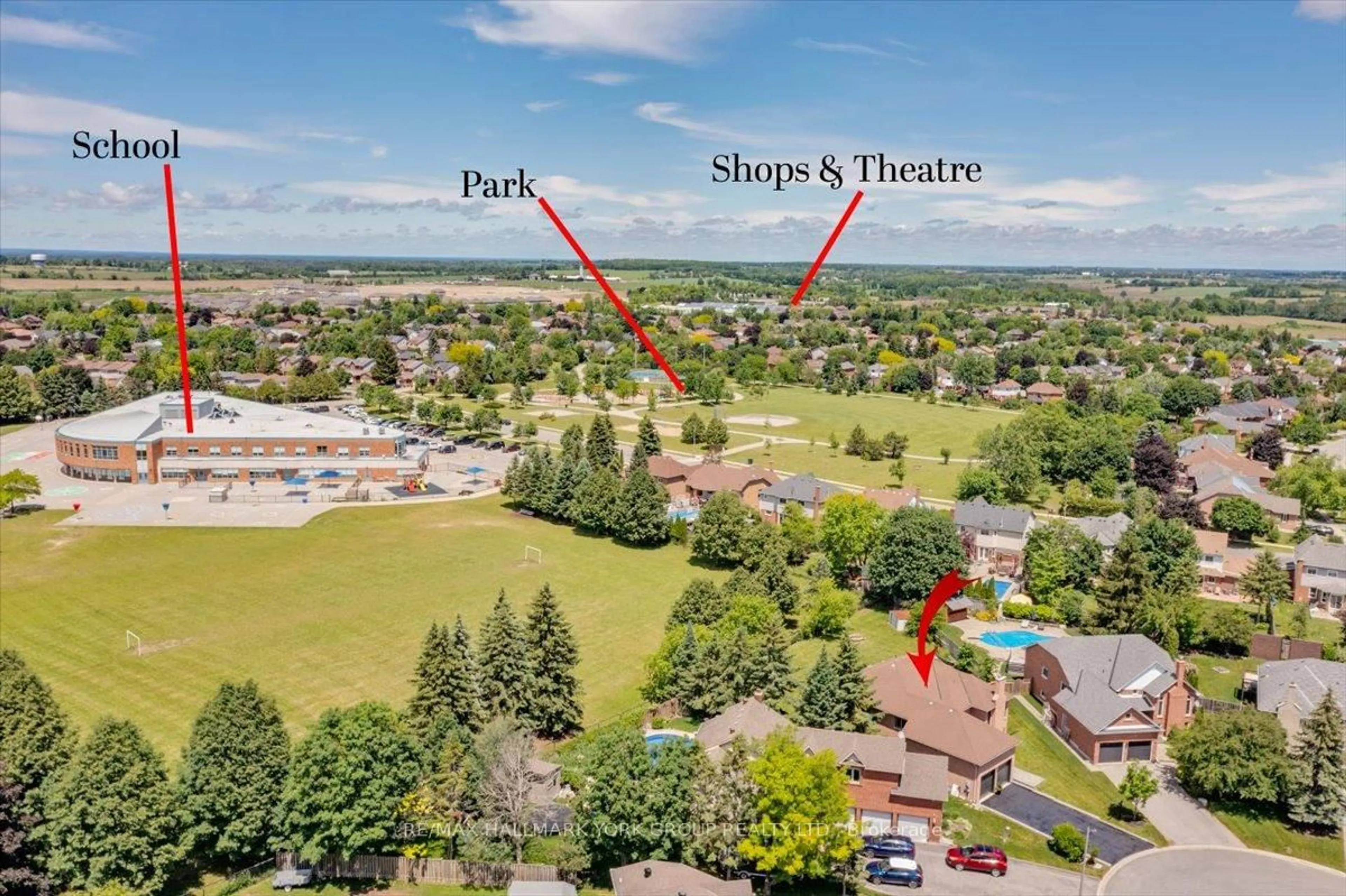 A pic from outside/outdoor area/front of a property/back of a property/a pic from drone, street for 14 Aynsley Pl, Georgina Ontario L4P 3R7