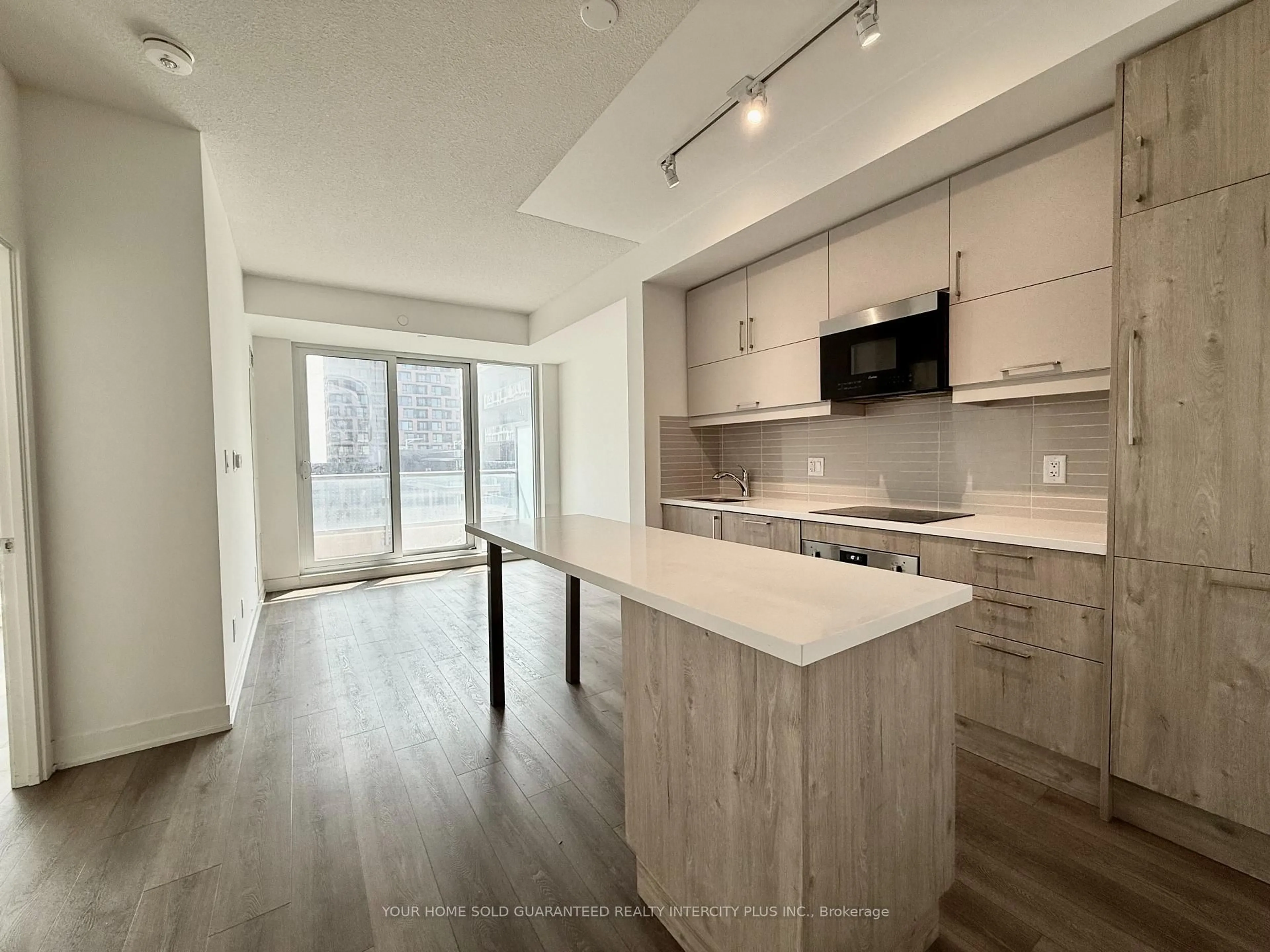 Open concept kitchen, wood/laminate floor for 8119 Birchmount Rd #1202, Markham Ontario L6G 0H5