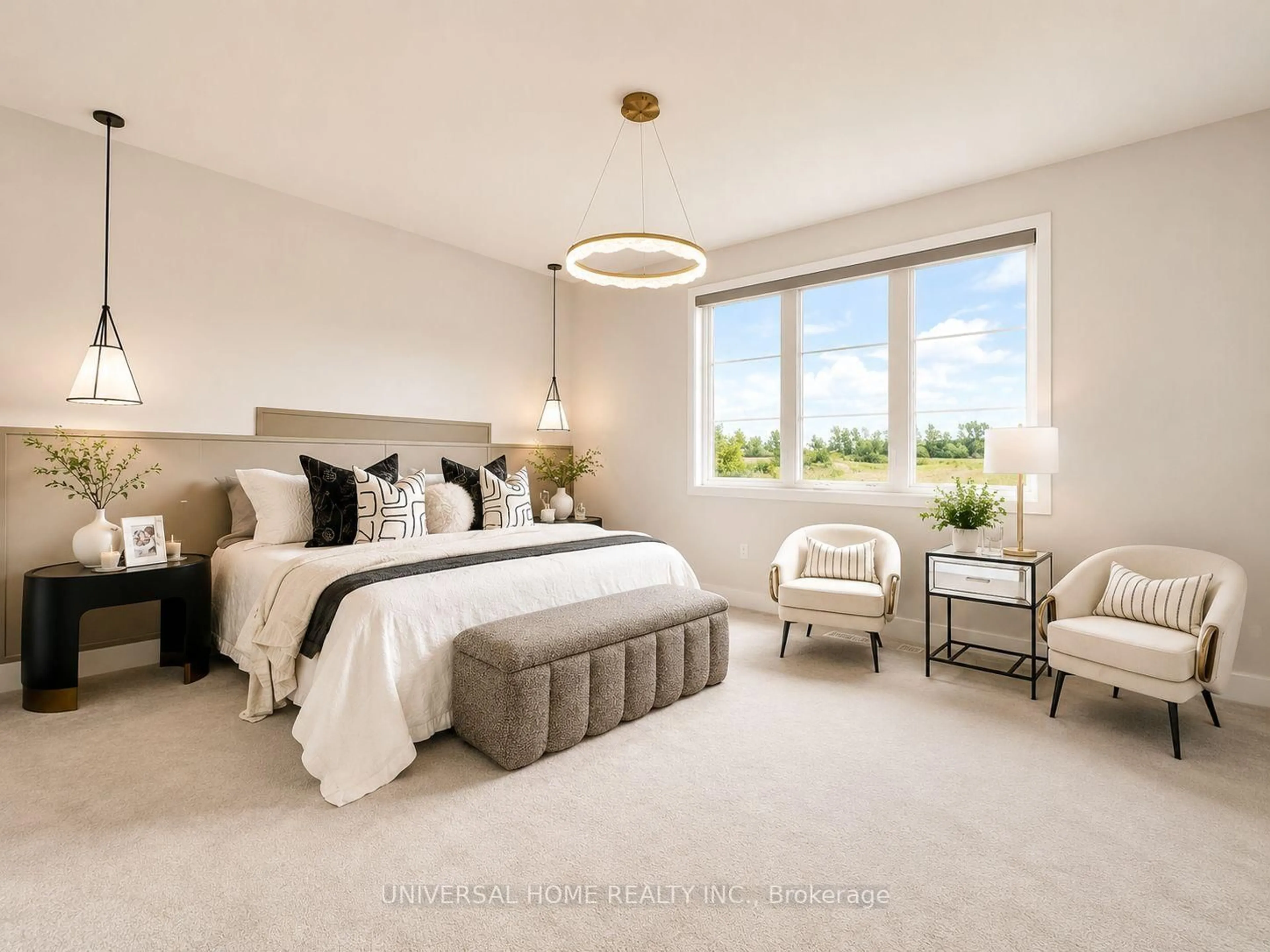 Bedroom with bed, unknown for 152 Sikura Circ, Aurora Ontario L4G 3Z1