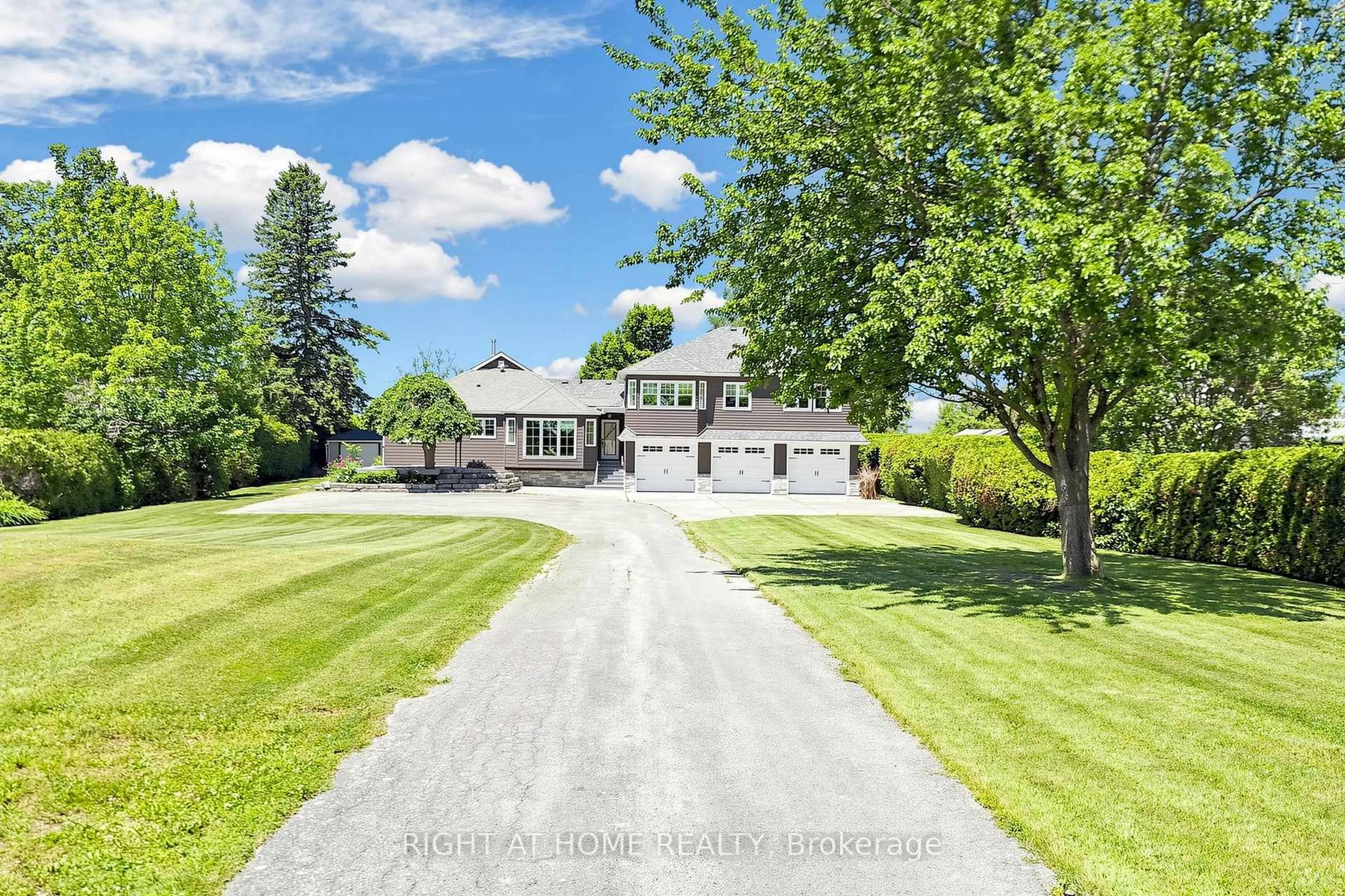 A pic from outside/outdoor area/front of a property/back of a property/a pic from drone, street for 25904 Maple Beach Rd, Brock Ontario L0K 1A0