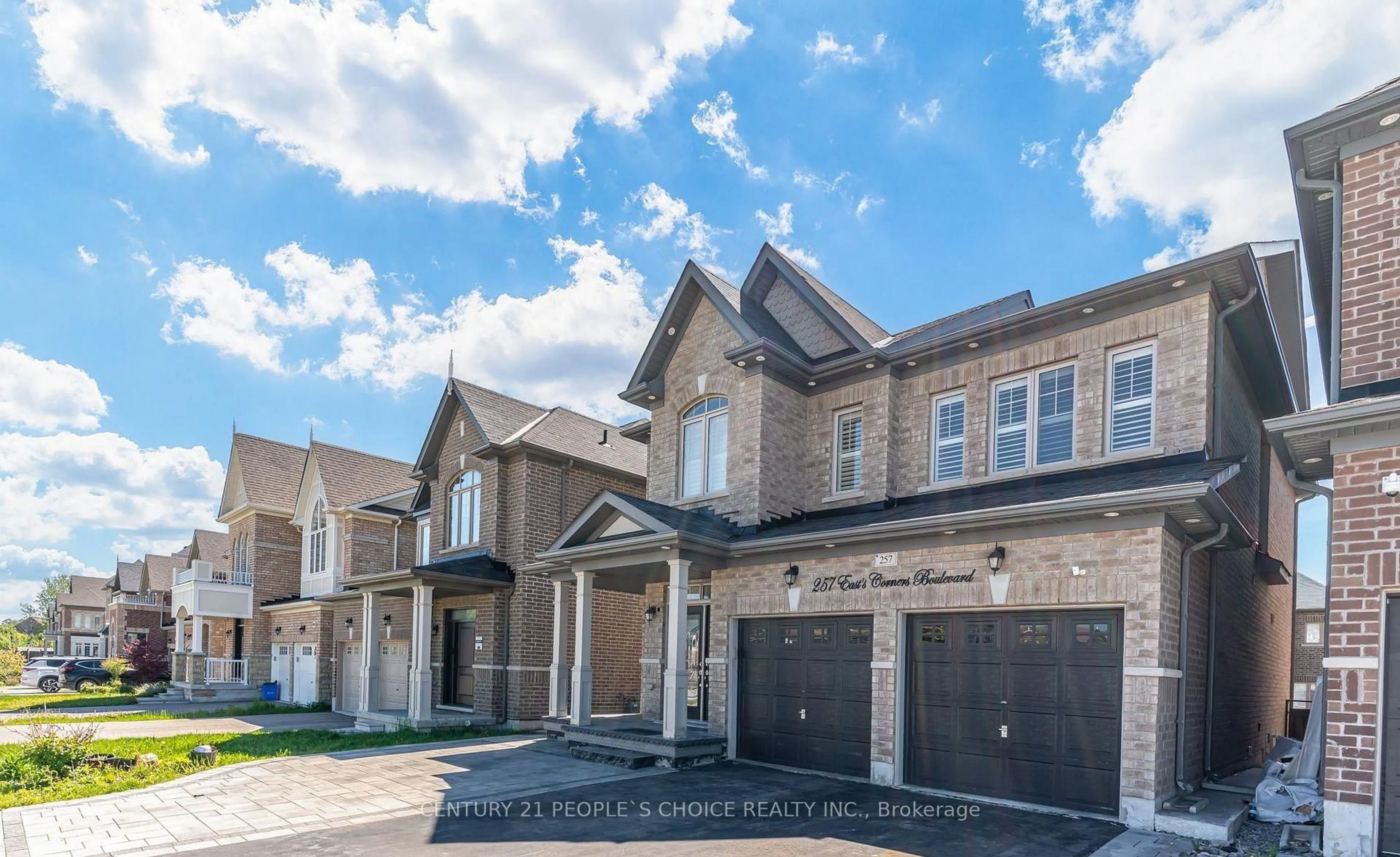 Home with brick exterior material, street for 257 East's Corners Blvd, Vaughan Ontario L4H 4L7