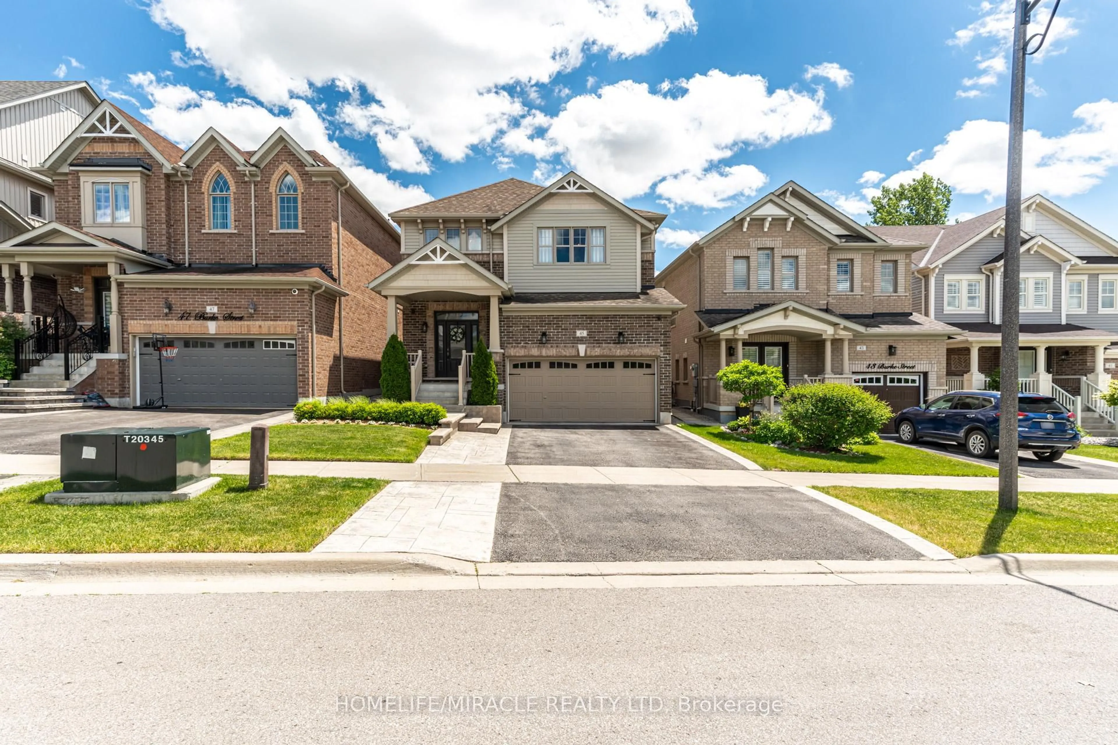 Home with brick exterior material, street for 45 Burke St, New Tecumseth Ontario L9R 0N7