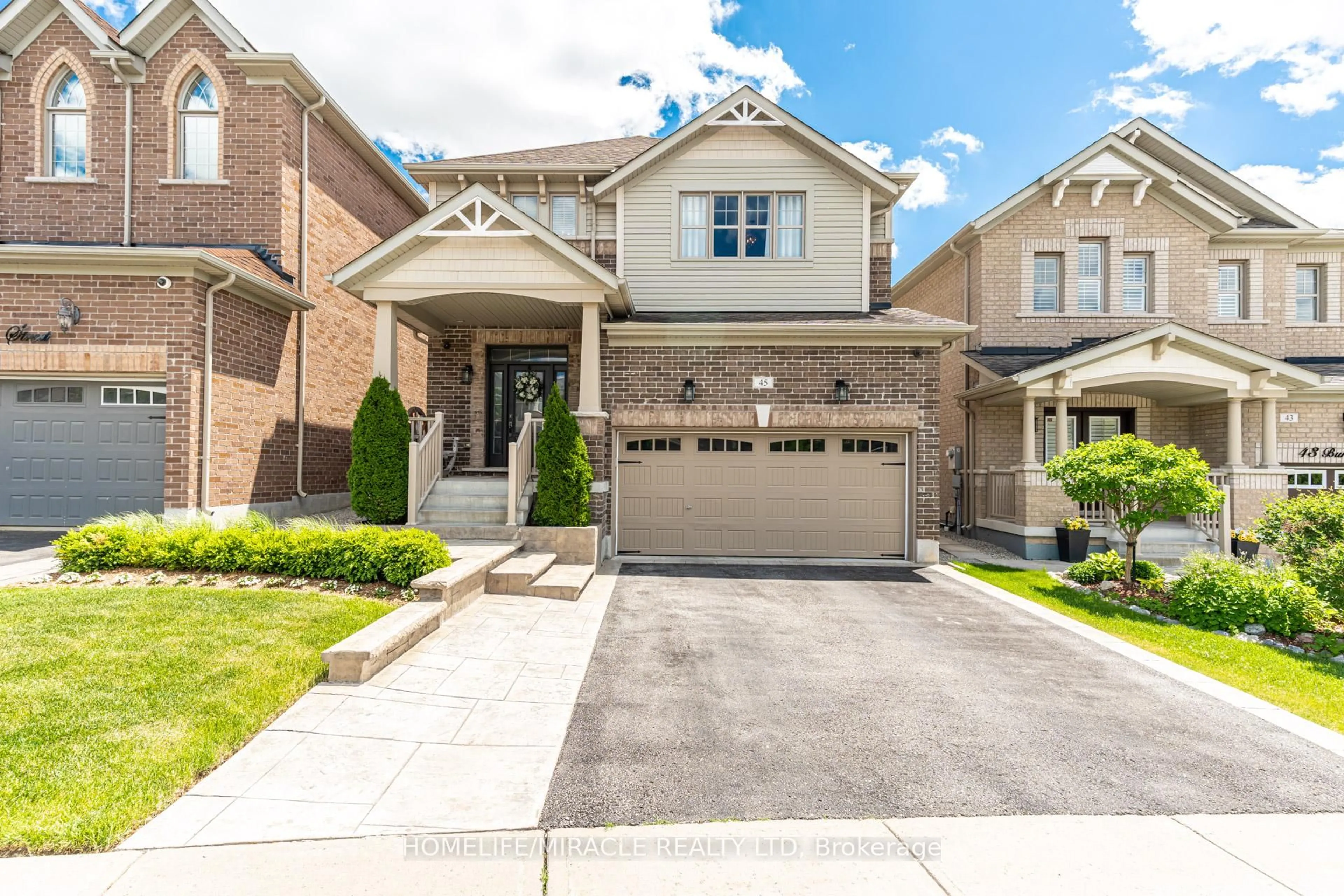 Home with brick exterior material, street for 45 Burke St, New Tecumseth Ontario L9R 0N7