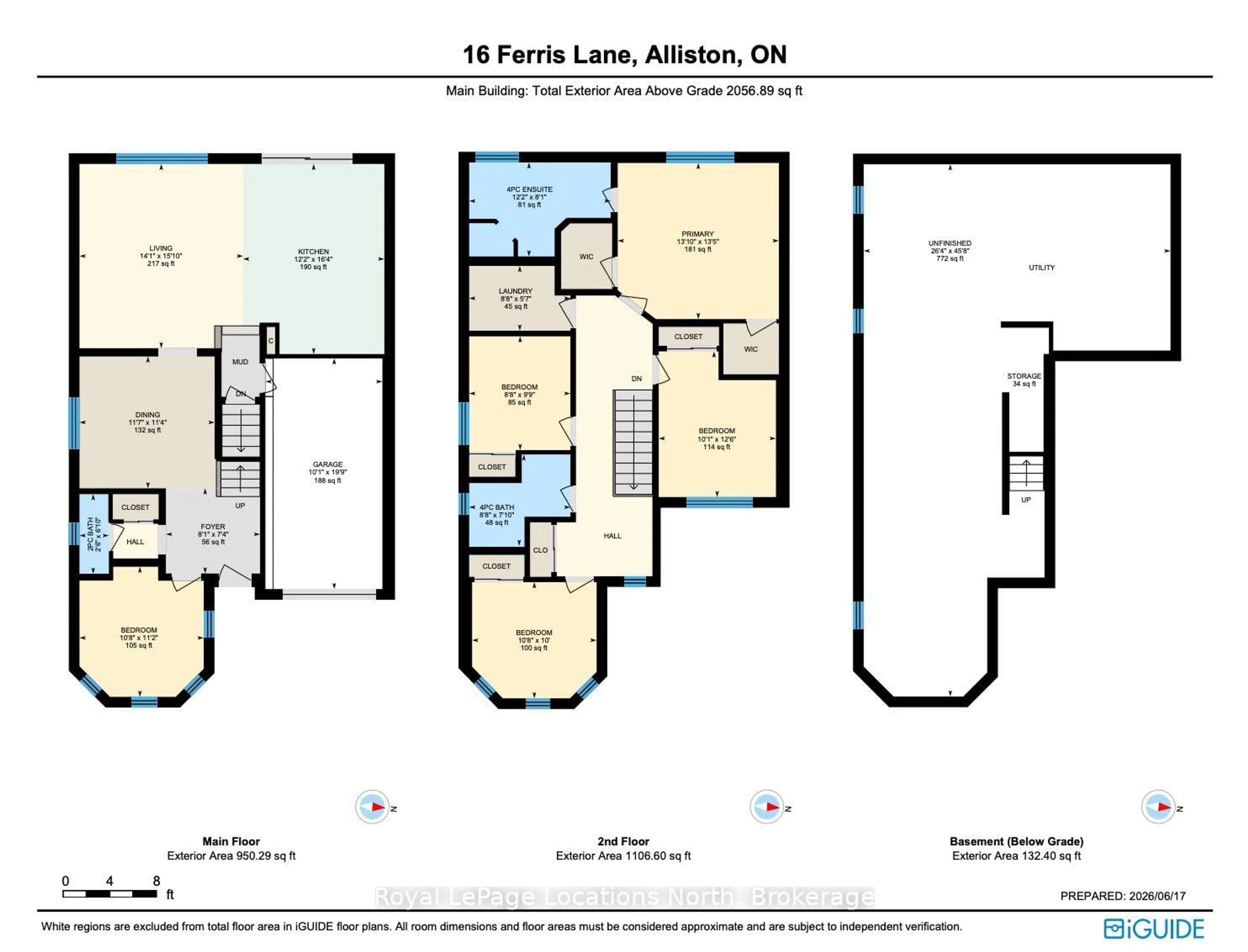 Floor plan for 16 Ferris Lane, New Tecumseth Ontario L9R 0H9
