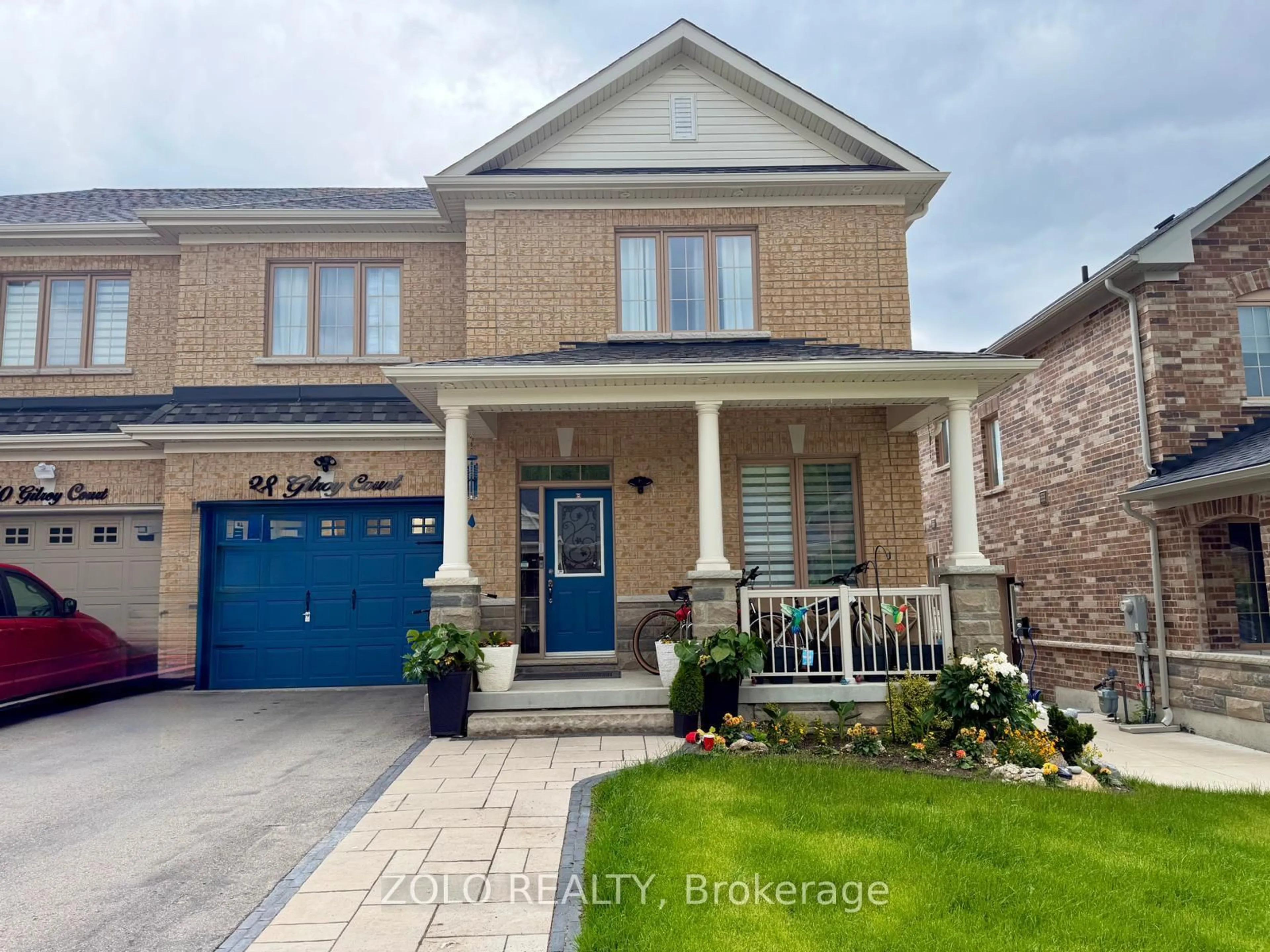 Home with brick exterior material, street for 38 Gilroy Crt, New Tecumseth Ontario L9R 1V4
