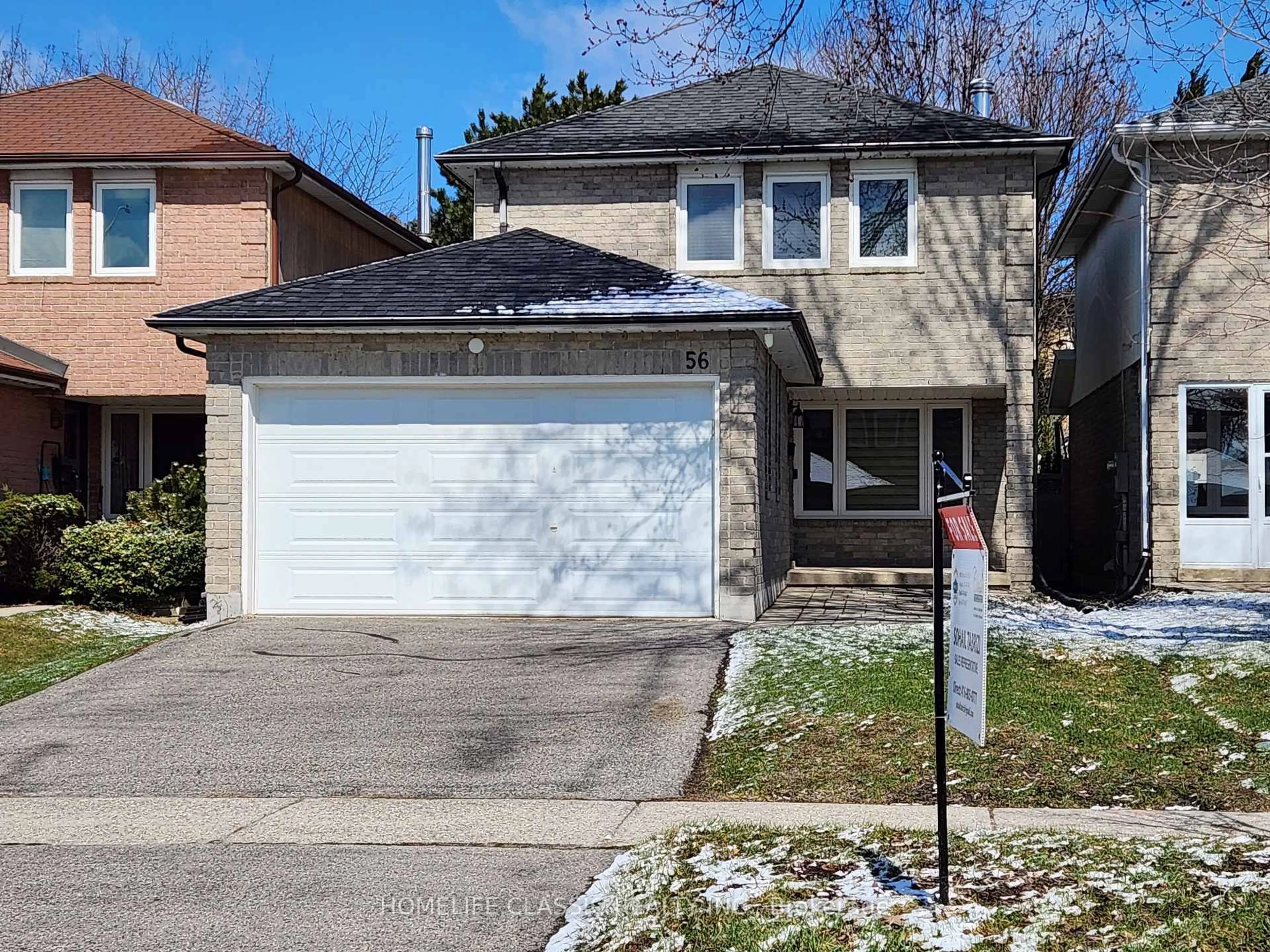 Home with brick exterior material, street for 56 Gray Cres, Richmond Hill Ontario L4C 5V5