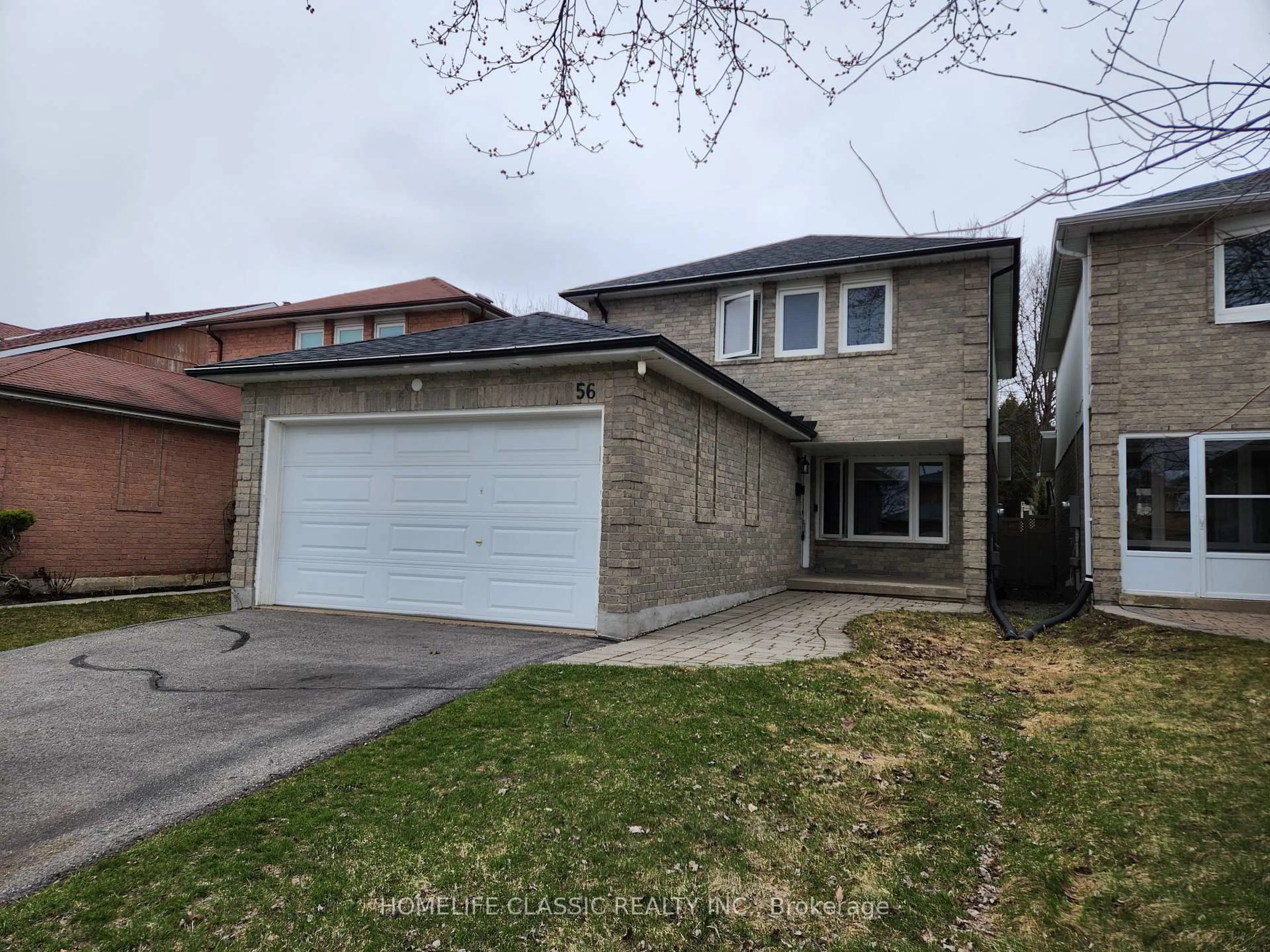 Home with brick exterior material, street for 56 Gray Cres, Richmond Hill Ontario L4C 5V5