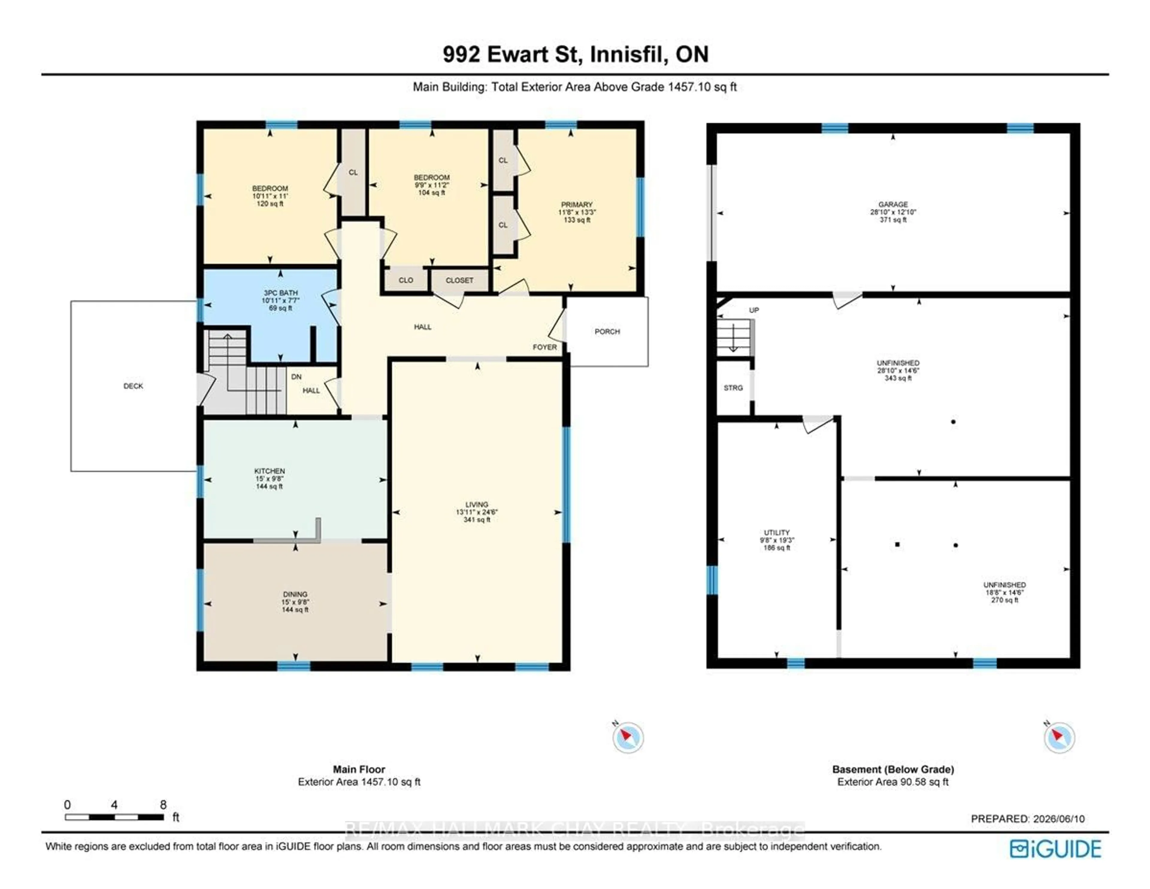 Floor plan for 992 Ewart St, Innisfil Ontario L0L 1C0