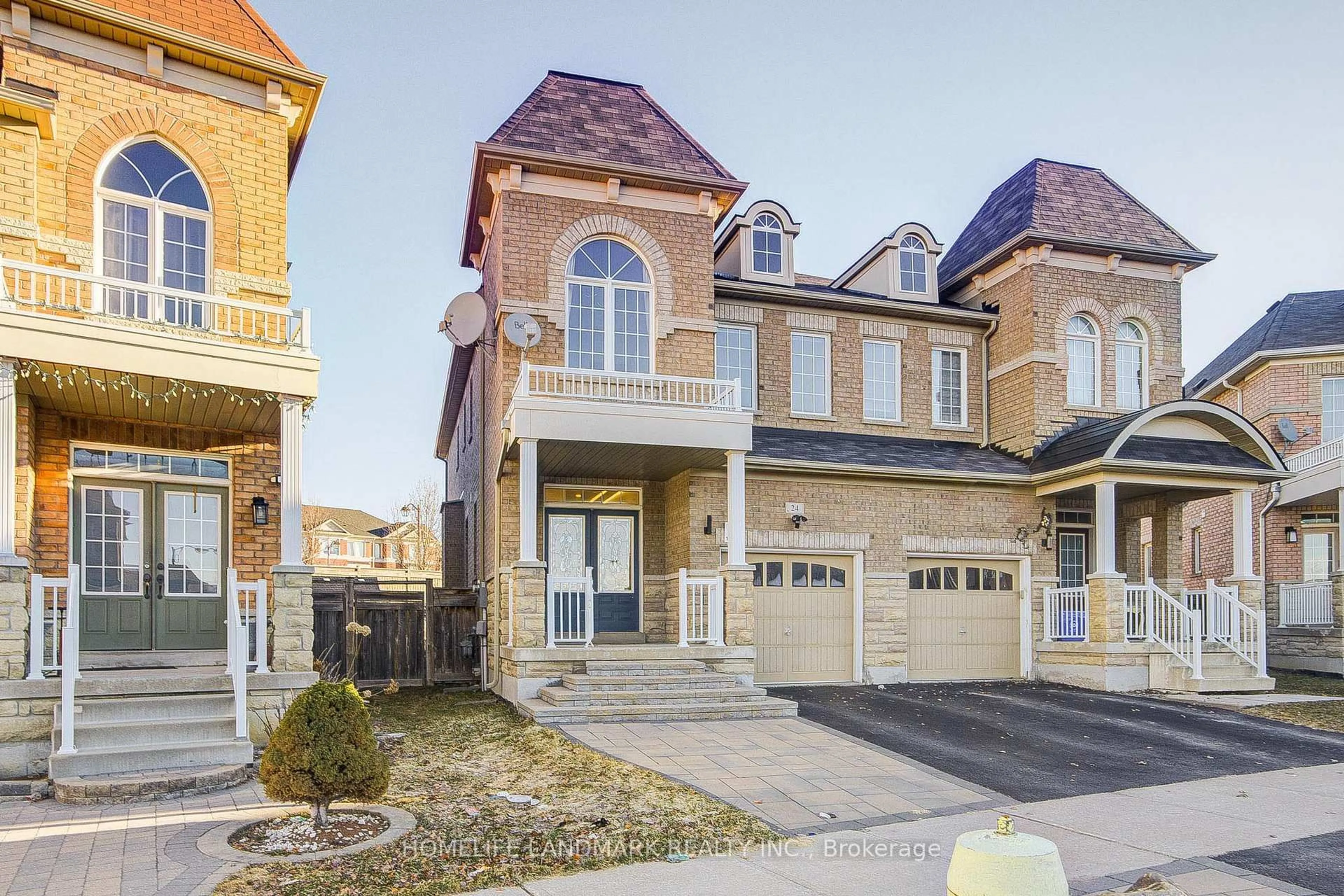 Home with brick exterior material, street for 24 Haskett Dr, Markham Ontario L6B 0S9