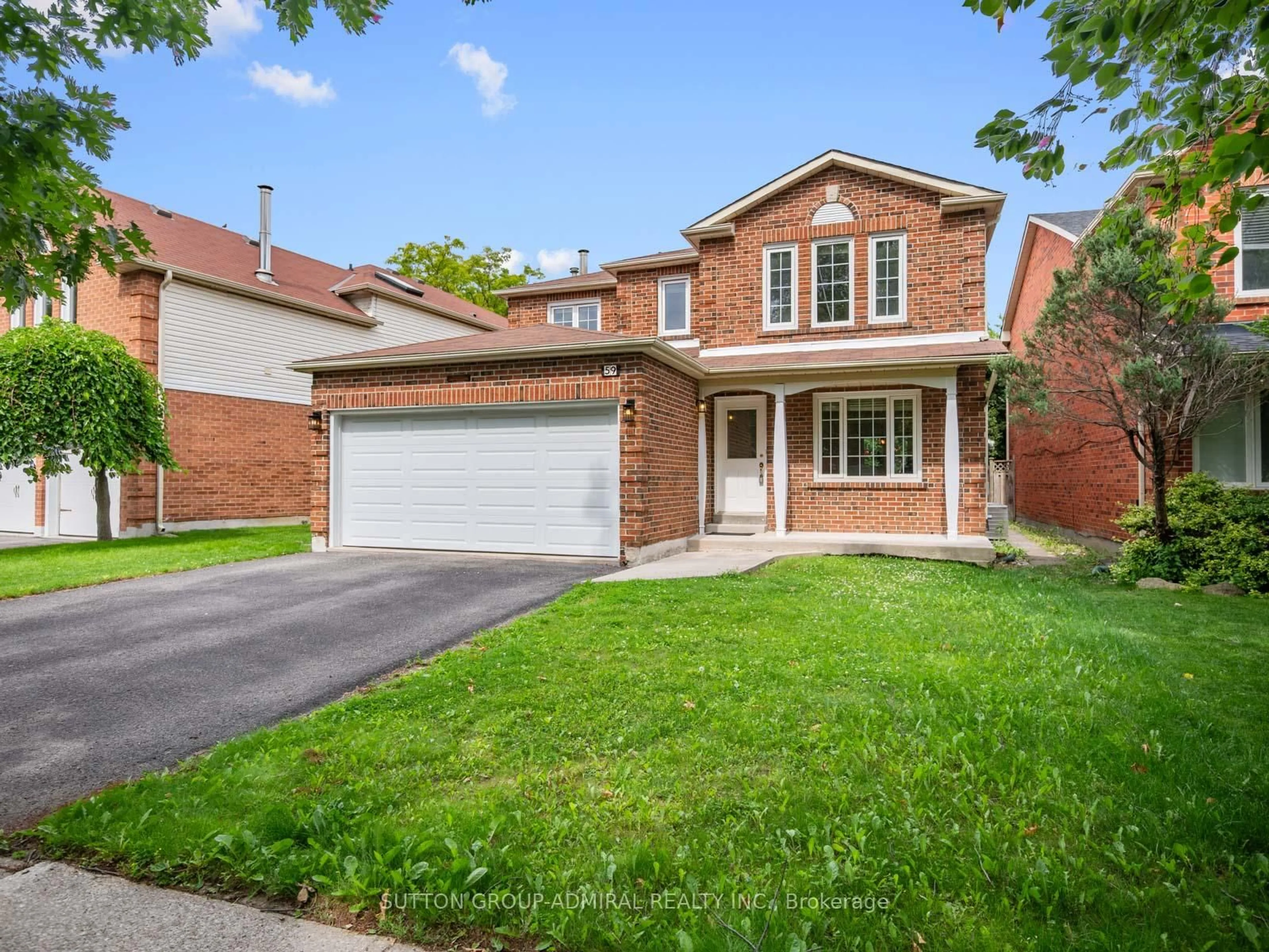 Home with brick exterior material, street for 59 Zahavy Dr, Vaughan Ontario L4J 7R7