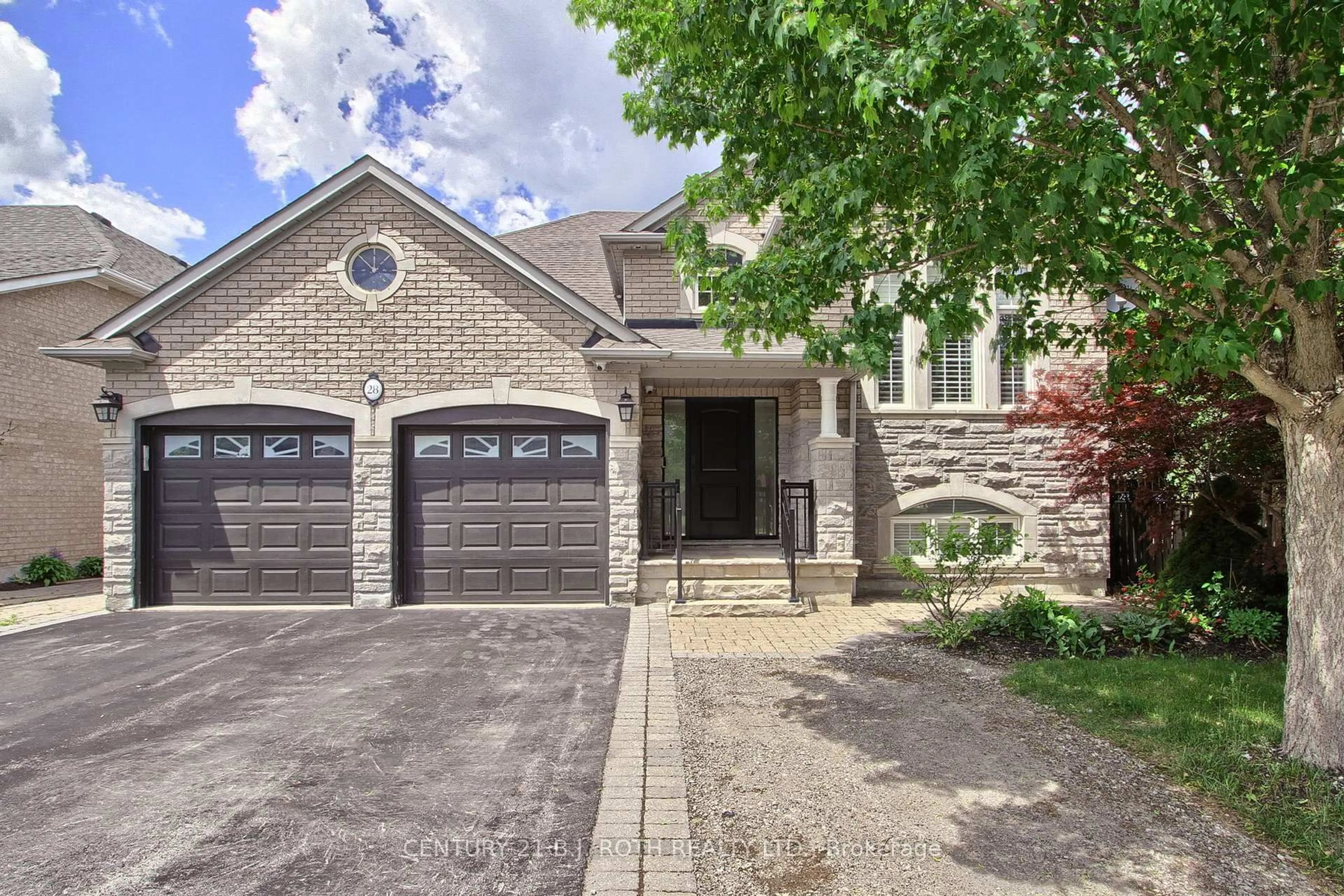 Home with brick exterior material, street for 28 Poplar Dr, Richmond Hill Ontario L4E 2Y4