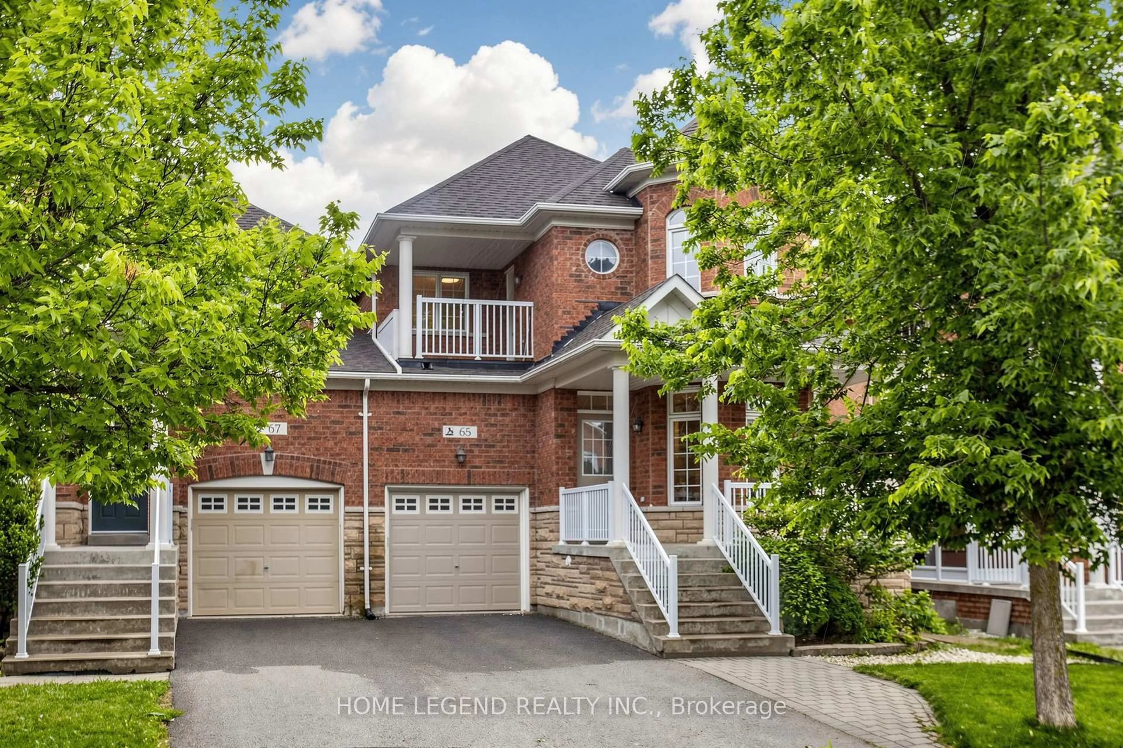 Home with brick exterior material, street for 65 Dovetail Dr, Richmond Hill Ontario L4E 5A7