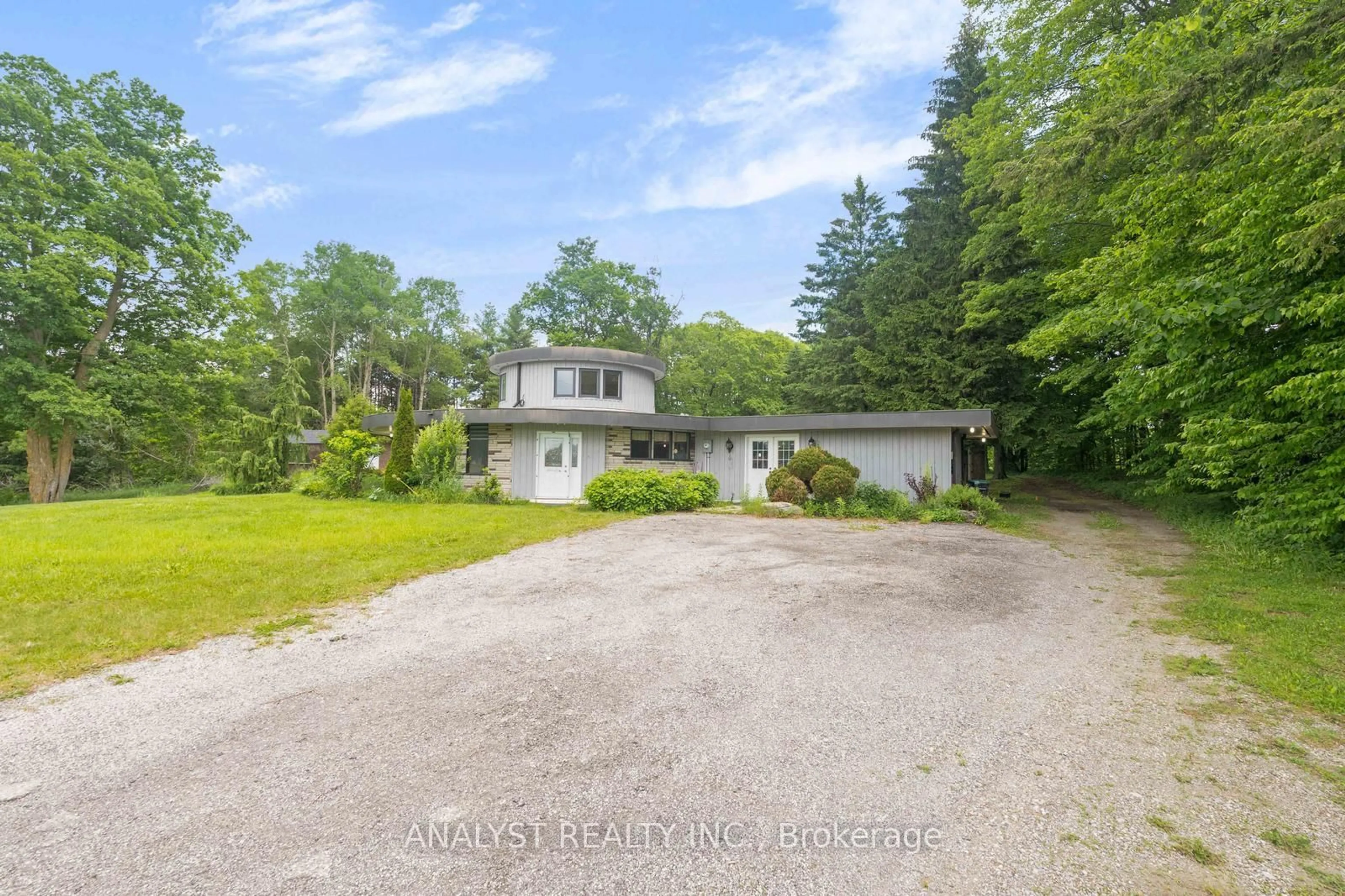 A pic from outside/outdoor area/front of a property/back of a property/a pic from drone, water/lake/river/ocean view for 1065 Concession Rd 8 Rd, Adjala-Tosorontio Ontario L0G 1W0