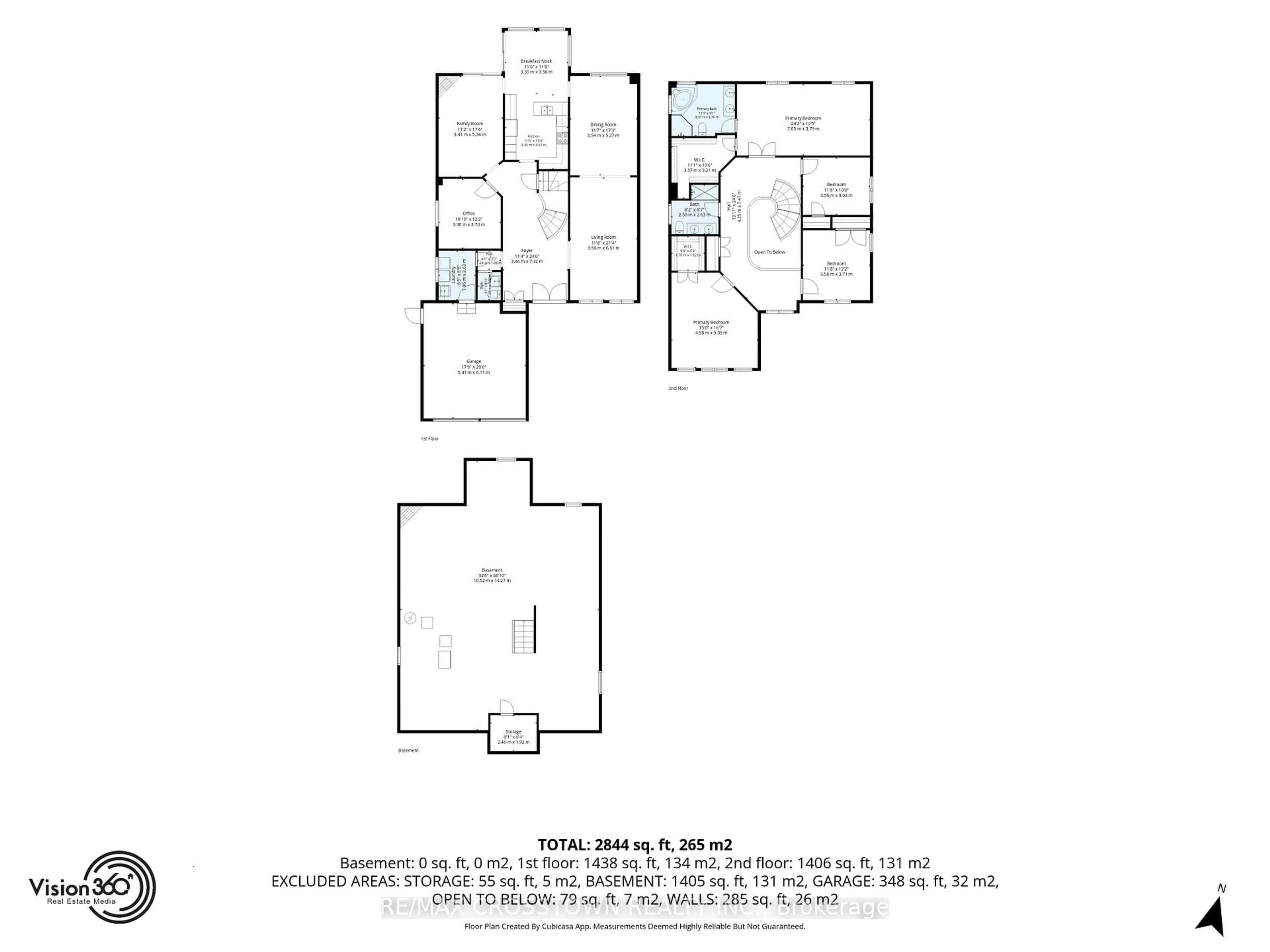 Floor plan for 194 Caproni Dr, Vaughan Ontario L6A 1X7