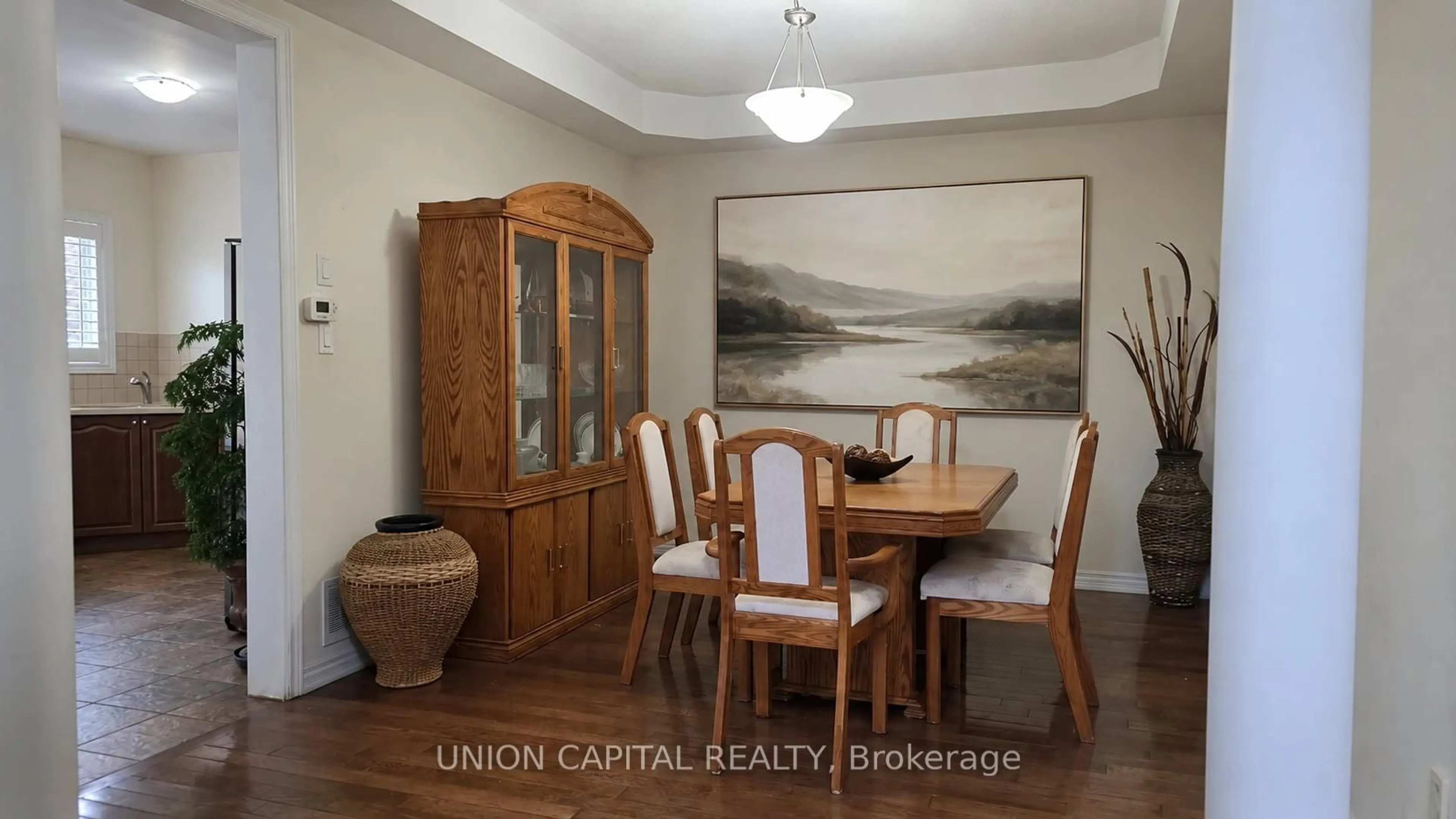 Dining room, wood/laminate floor for 2 Solace Rd, Markham Ontario L6E 0A3