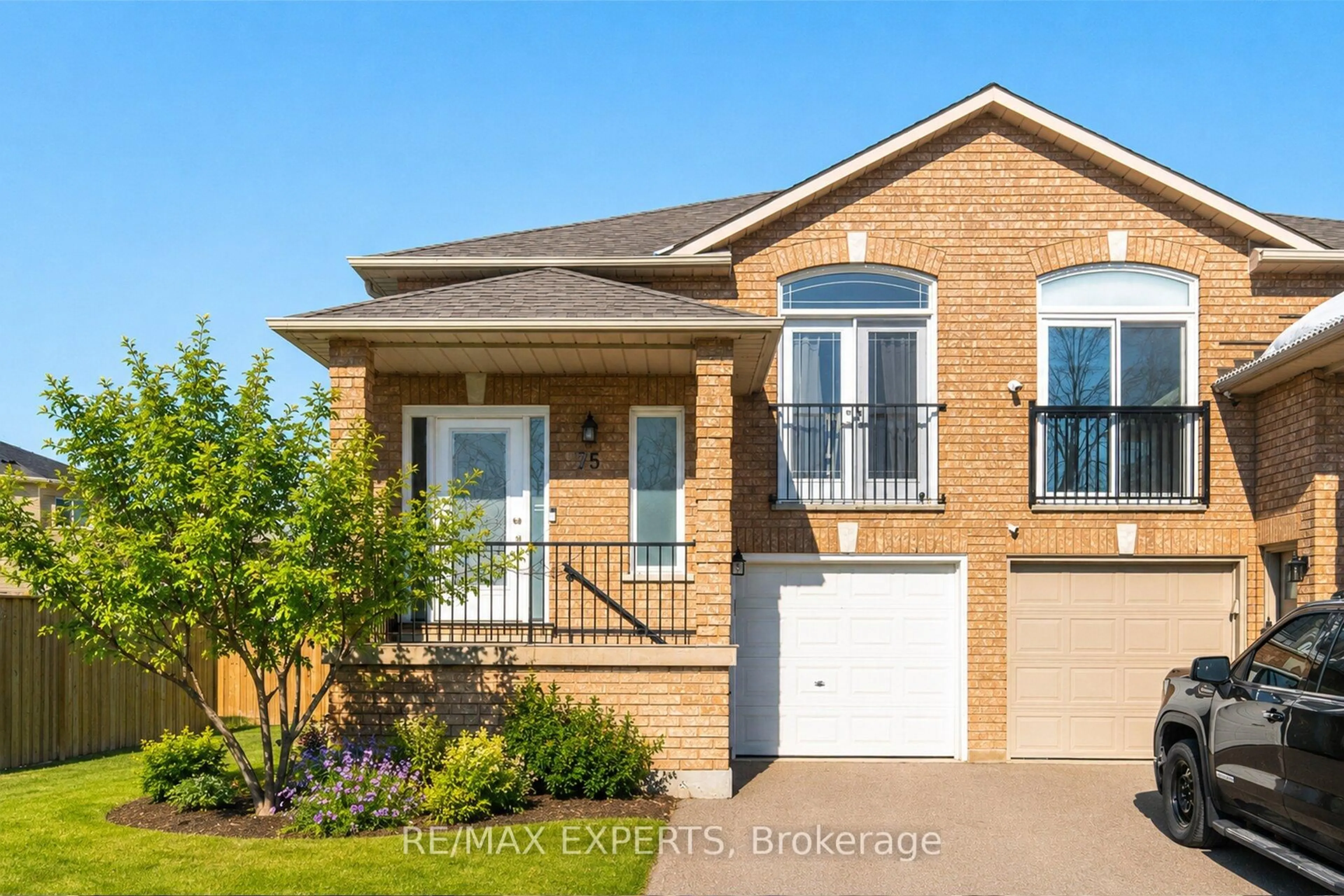 Home with brick exterior material, street for 75 Corkwood Cres, Vaughan Ontario L6A 3B4