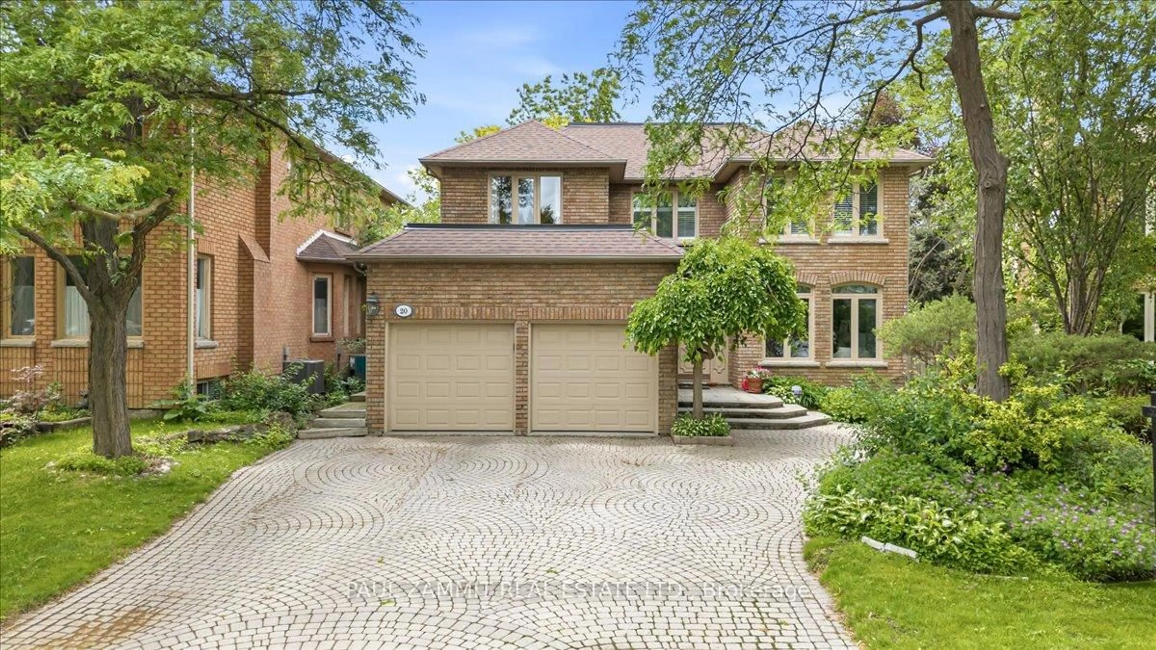 Home with brick exterior material, street for 20 Tanglewood Tr, Markham Ontario L3T 6T9