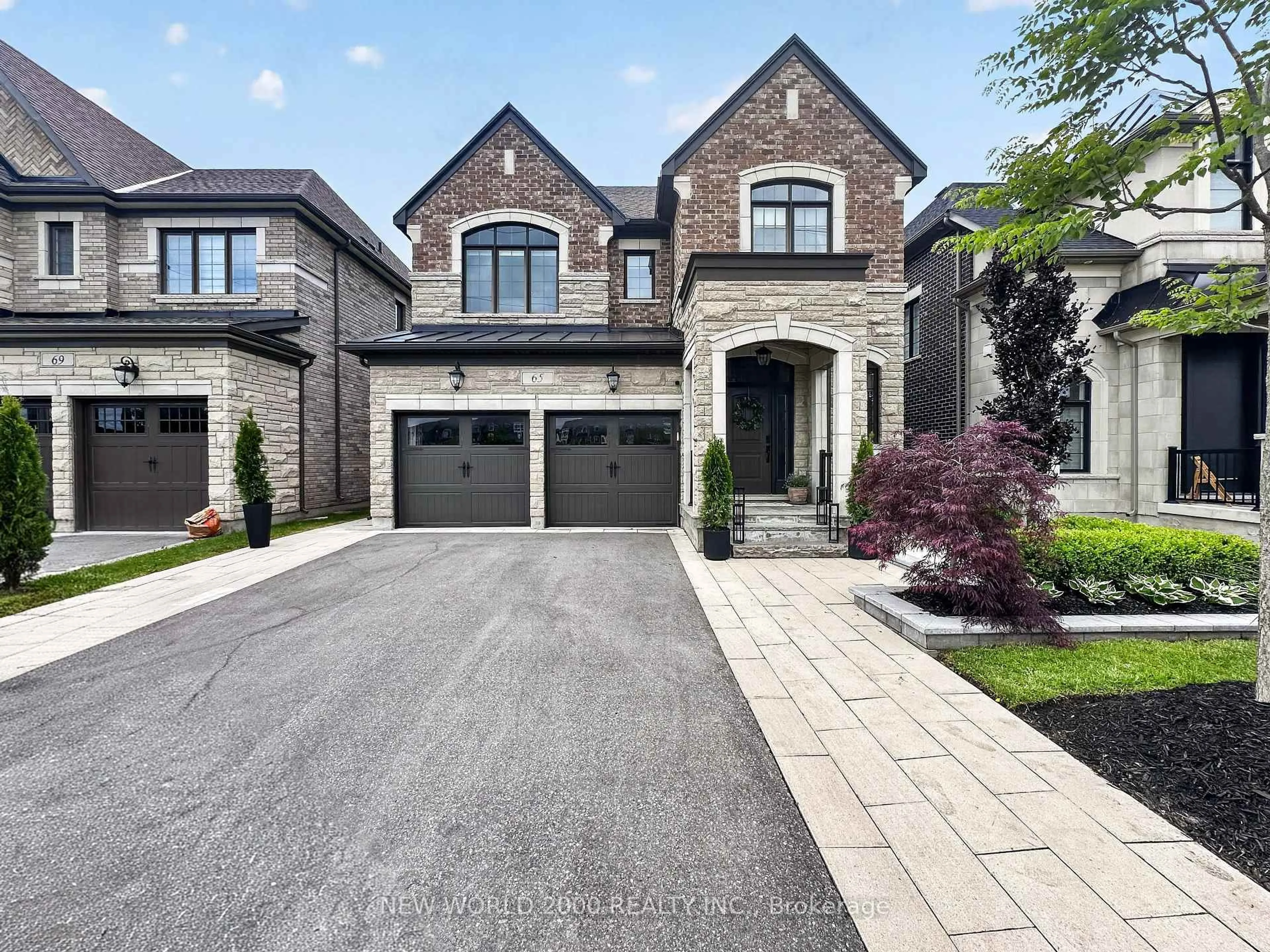Home with brick exterior material, street for 65 Morning Sparrow Dr, Vaughan Ontario L4H 3N5