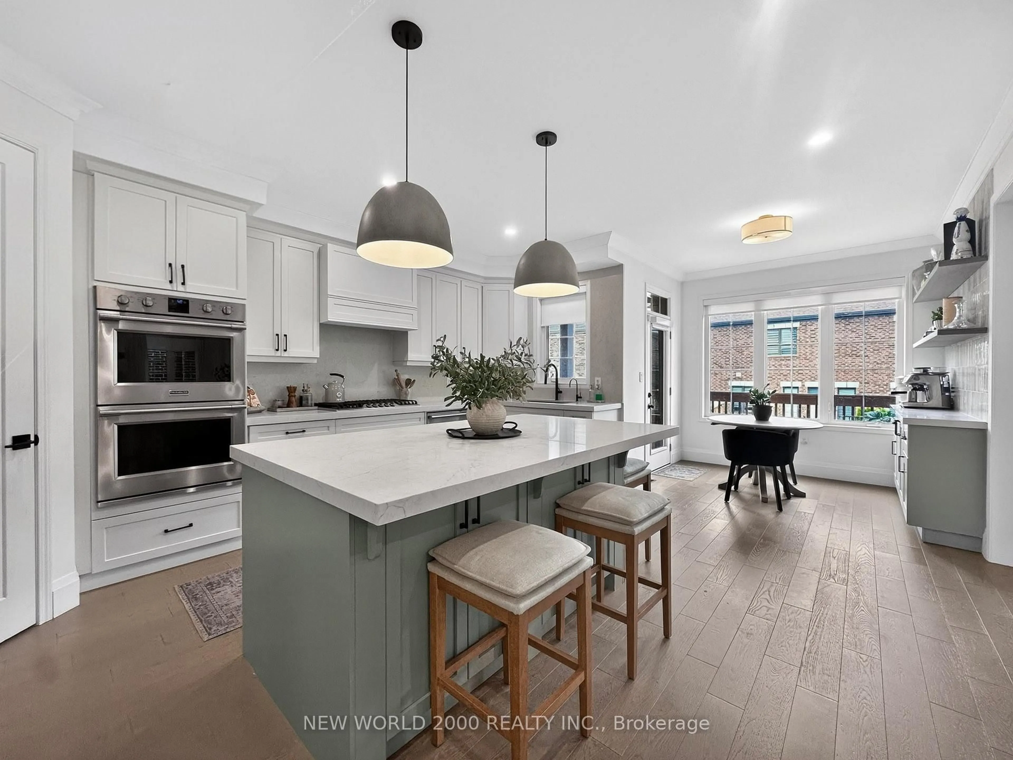 Open concept kitchen, ceramic/tile floor for 65 Morning Sparrow Dr, Vaughan Ontario L4H 3N5
