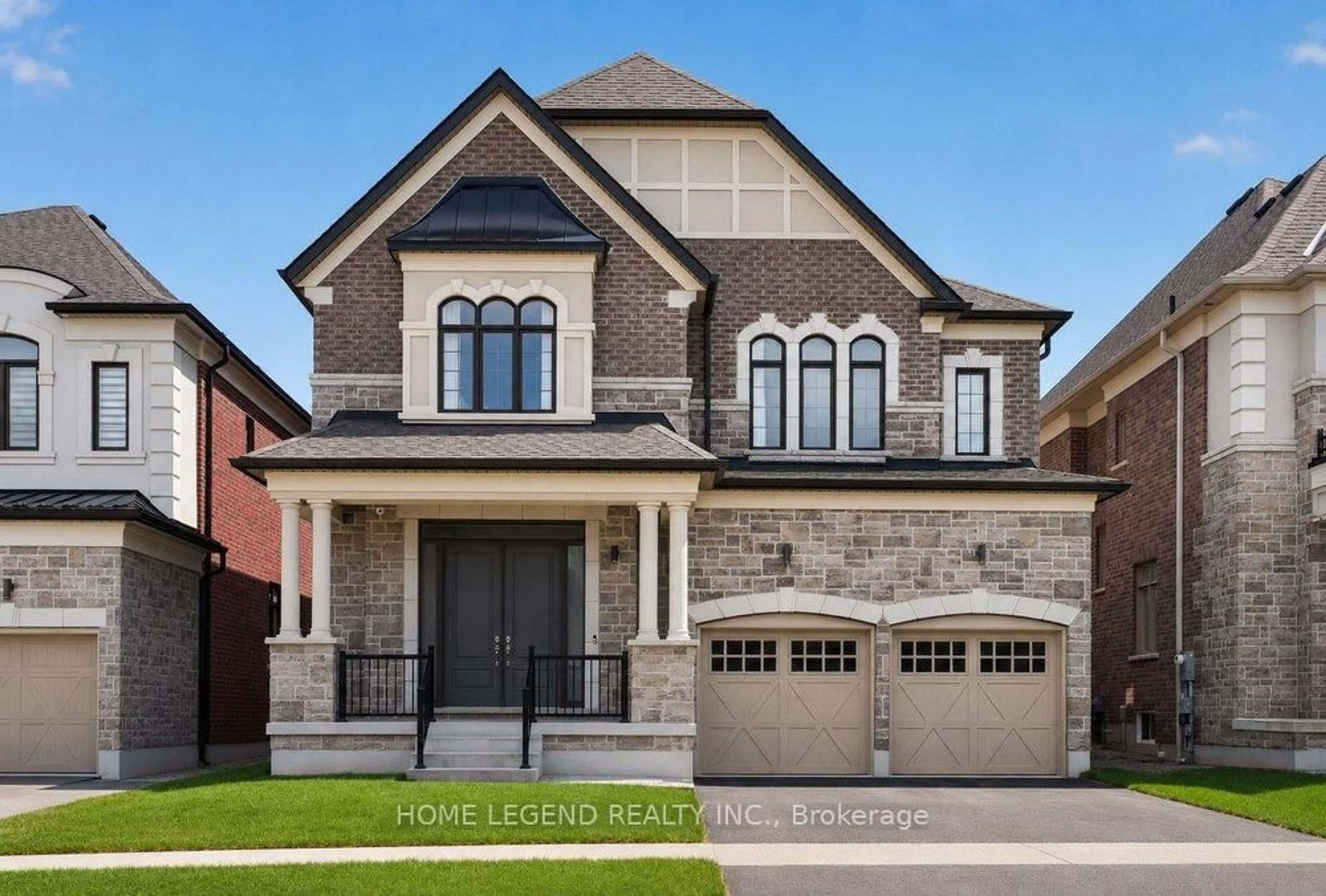 Home with brick exterior material, street for 247 Touchgold Cres, Aurora Ontario L4G 3X5