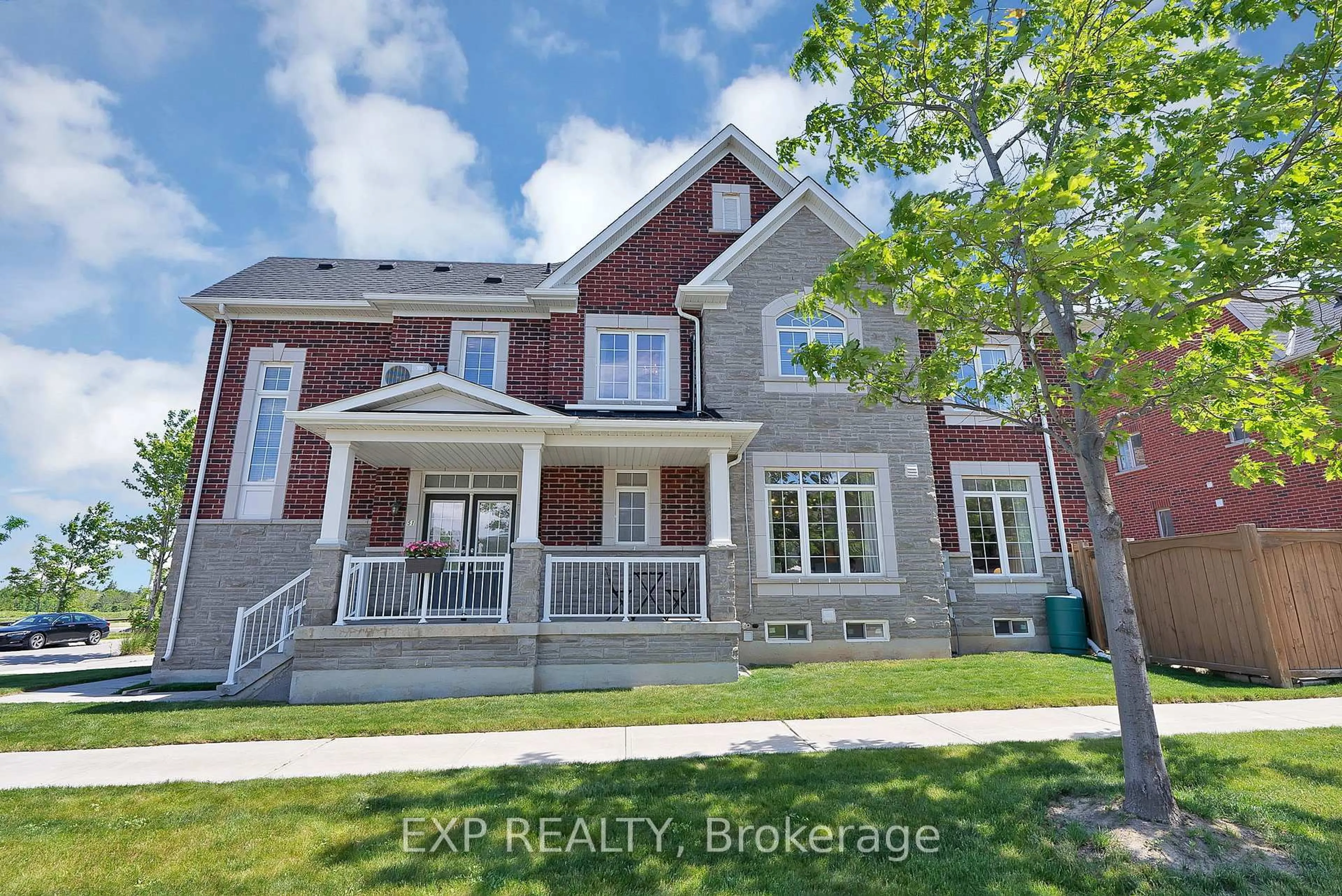 Home with brick exterior material, street for 51 Living Cres, Markham Ontario L6C 0T6