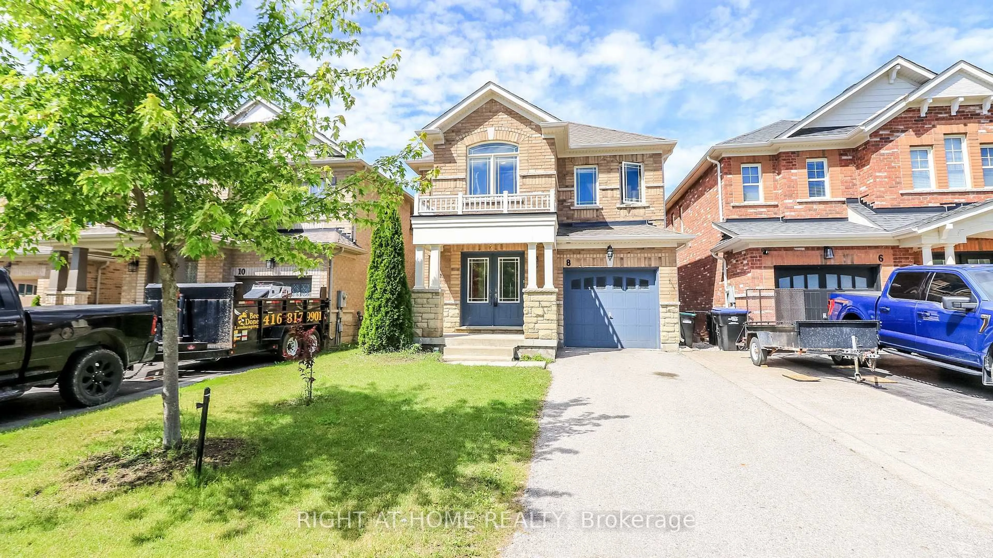 Home with brick exterior material, street for 8 Cherry Lane, New Tecumseth Ontario L9R 0M1