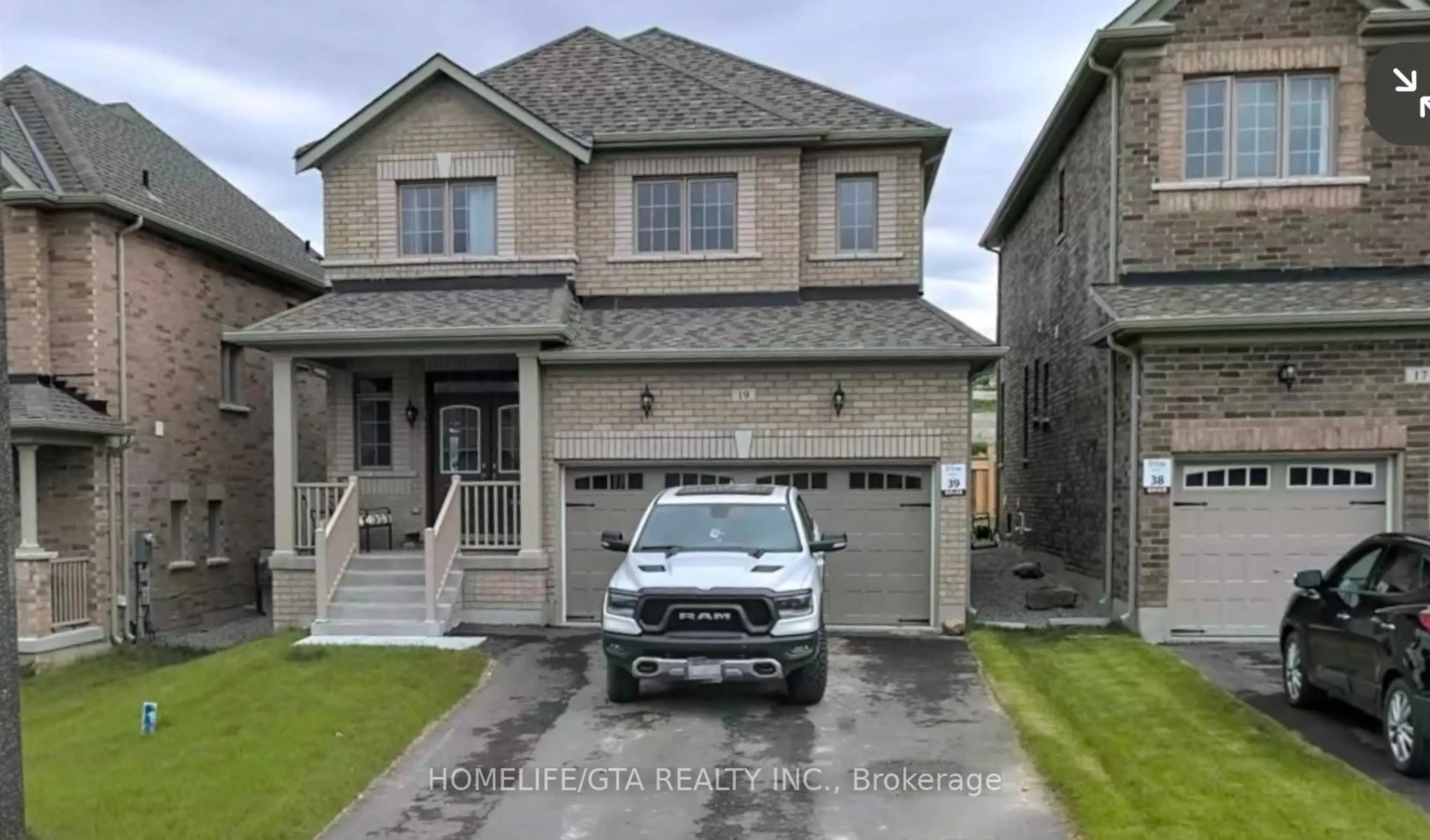 Home with brick exterior material, street for 19 Owens Rd, New Tecumseth Ontario L9R 0T3