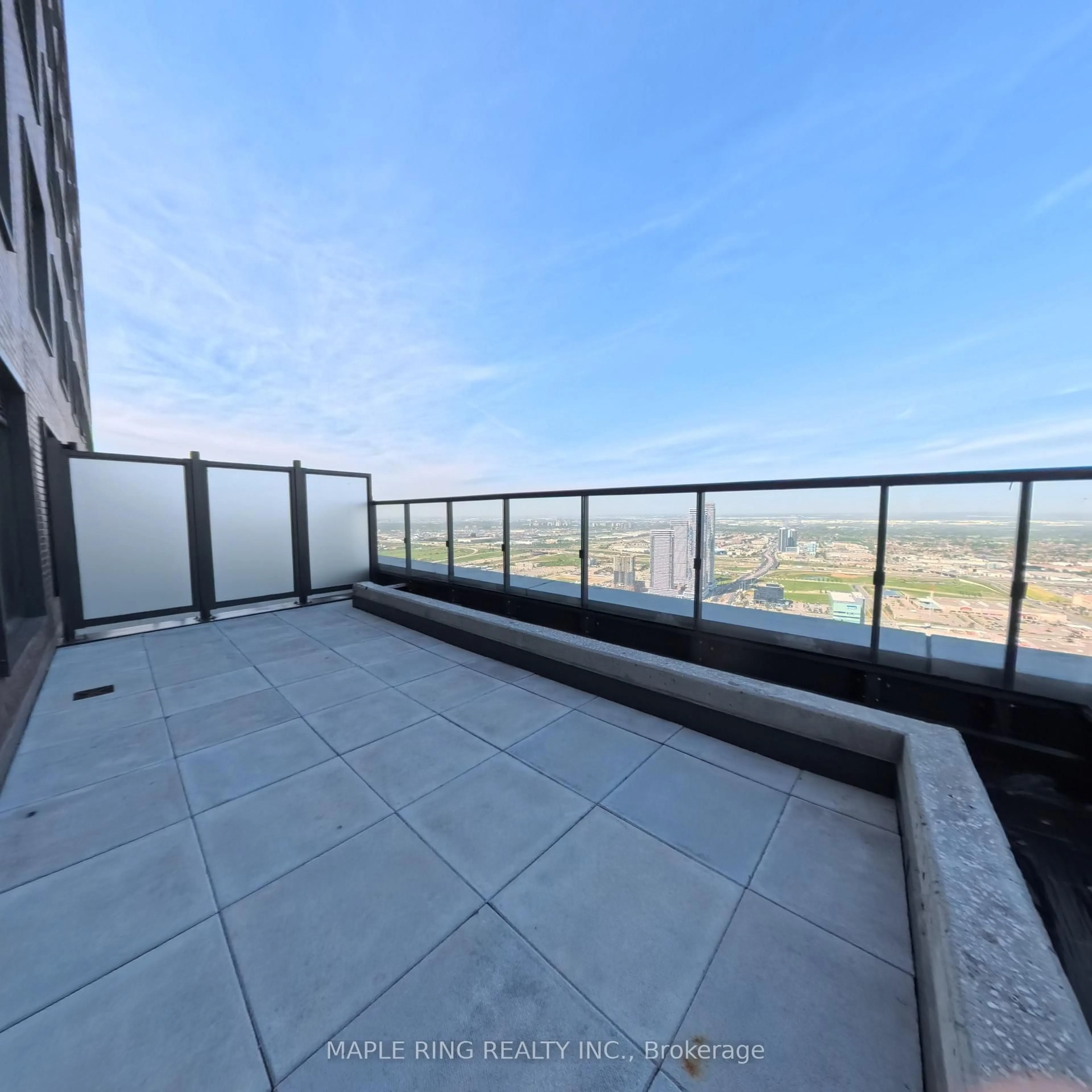 Balcony in the apartment, city buildings view from balcony for 2920 Highway 7 Rd #5402, Vaughan Ontario L4K 0P4