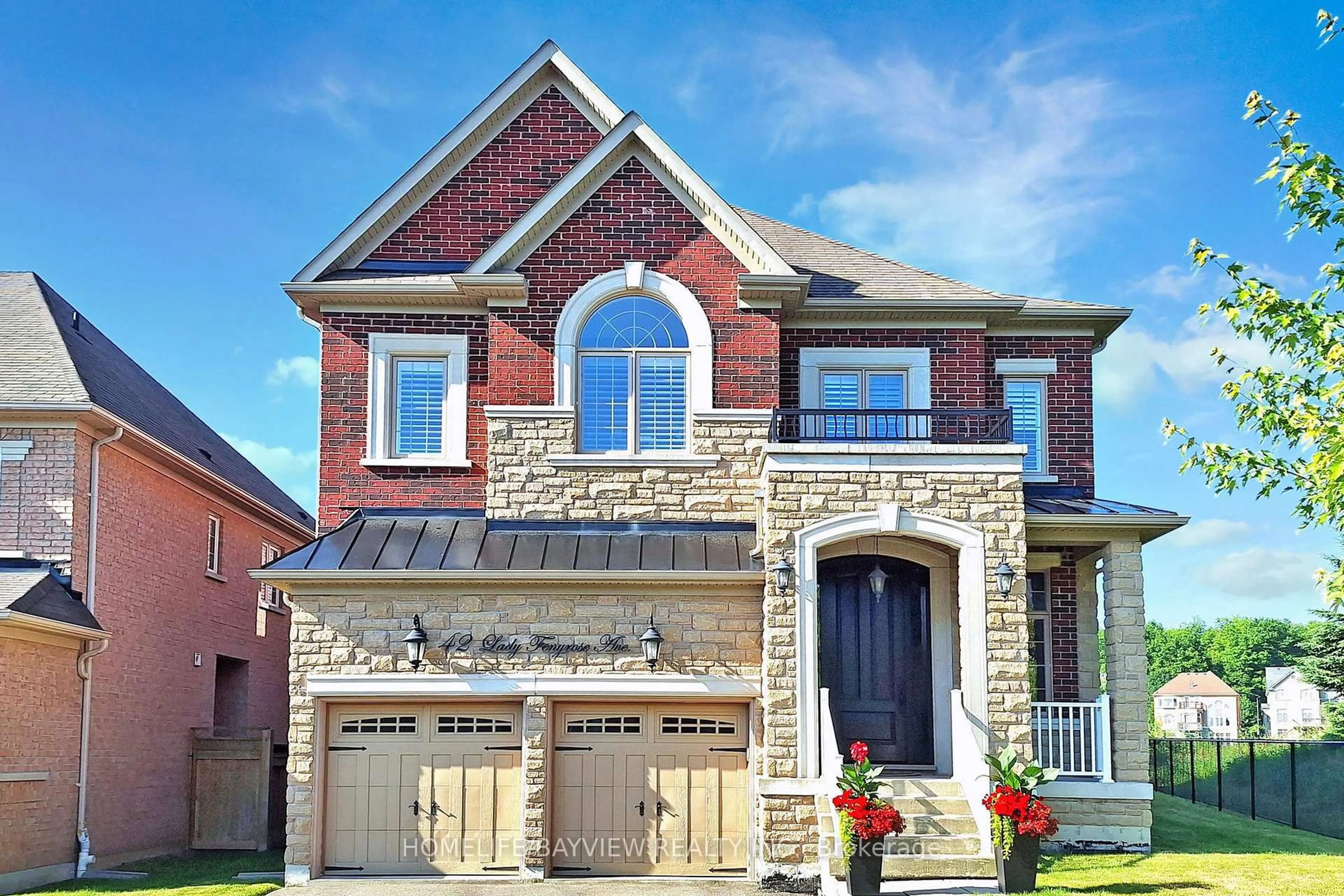 Home with brick exterior material, street for 42 Lady Fenyrose Ave, Vaughan Ontario L6A 0E2