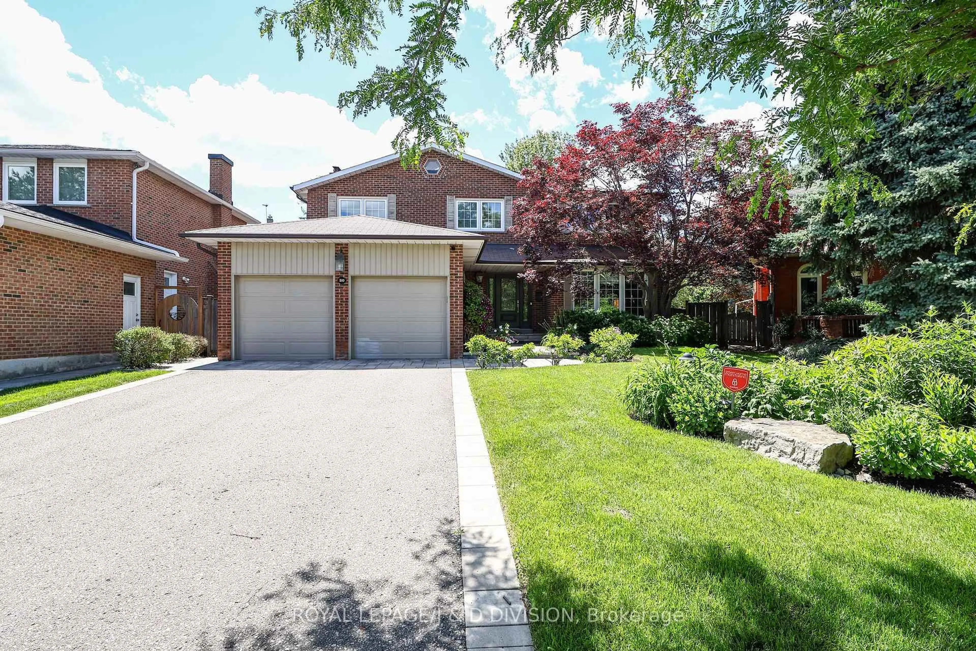 Home with brick exterior material, street for 20 Carnegie Cres, Markham Ontario L3T 5H1
