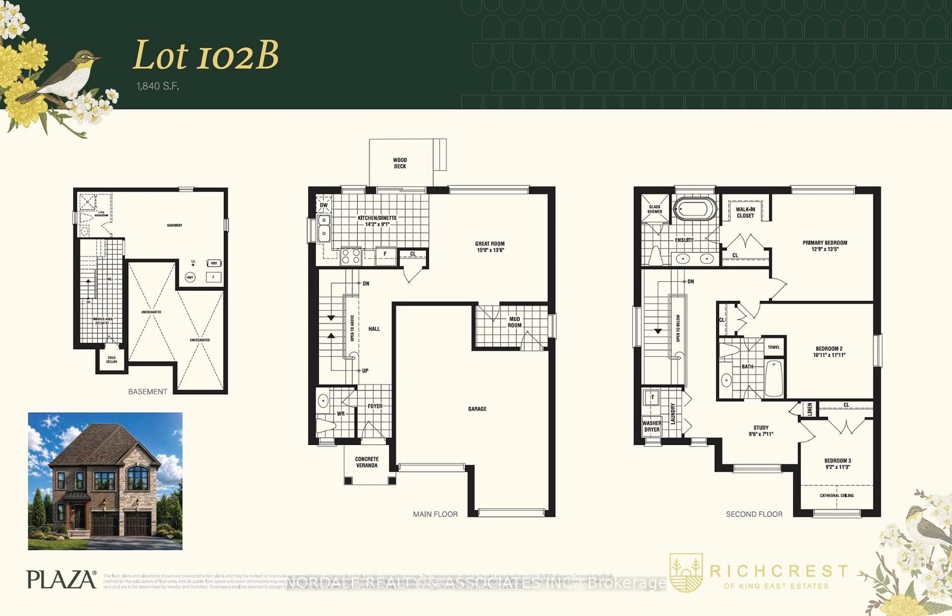 Floor plan for 35 Mapleton St, Richmond Hill Ontario L4E 1H8