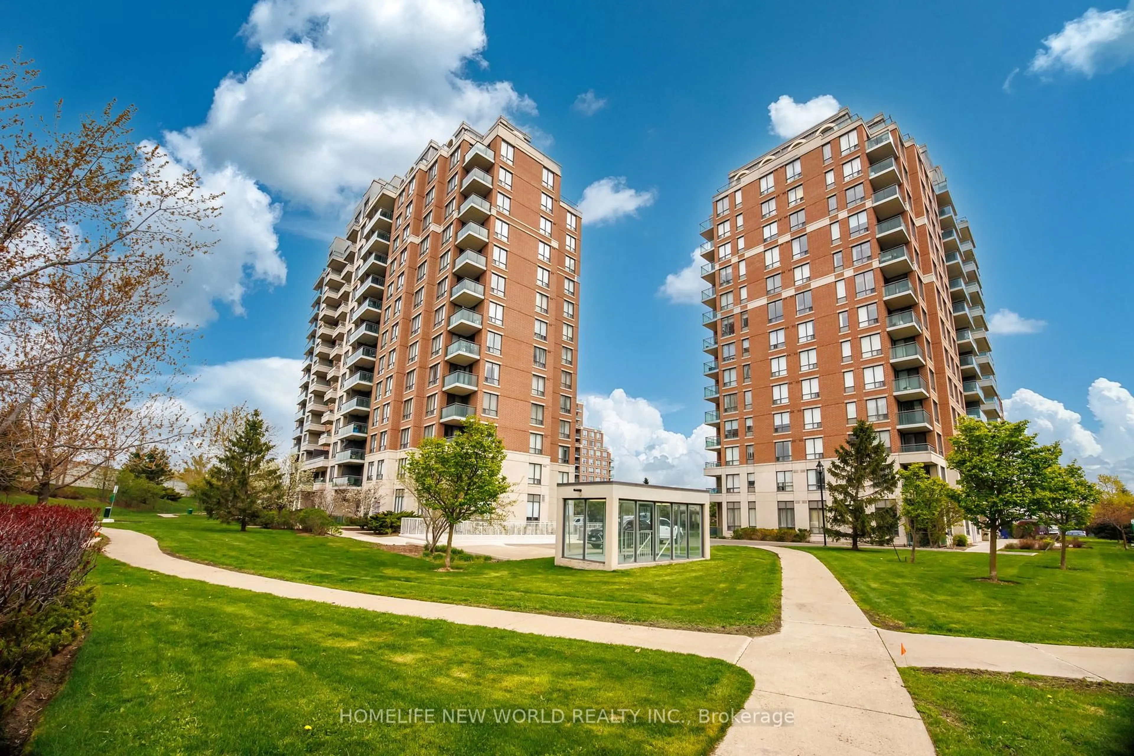 A pic from outside/outdoor area/front of a property/back of a property/a pic from drone, unknown for 330 Red Maple Rd #1103, Richmond Hill Ontario L4C 0T6