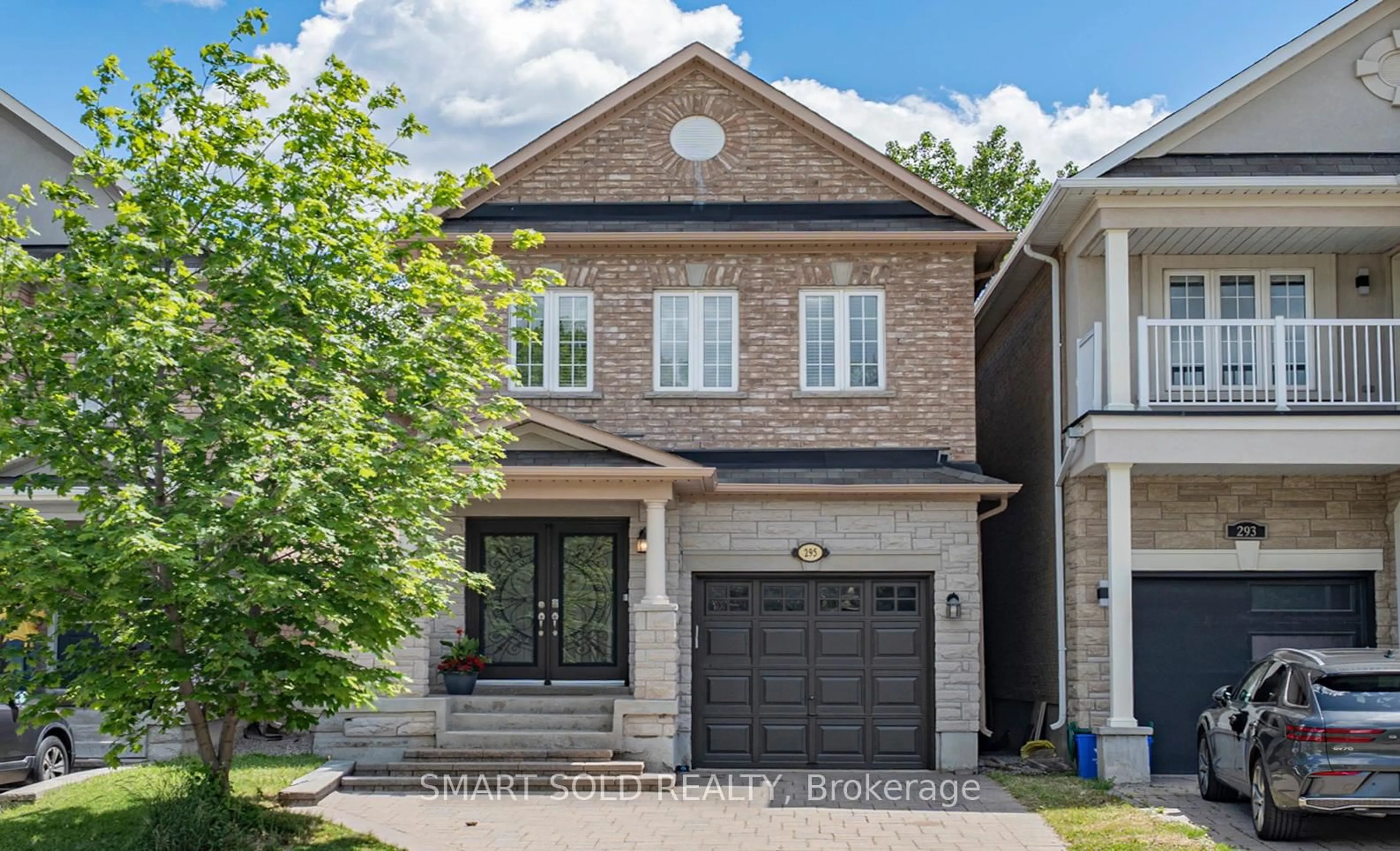 Home with brick exterior material, street for 295 Bathurst Glen Dr, Vaughan Ontario L4J 9K8