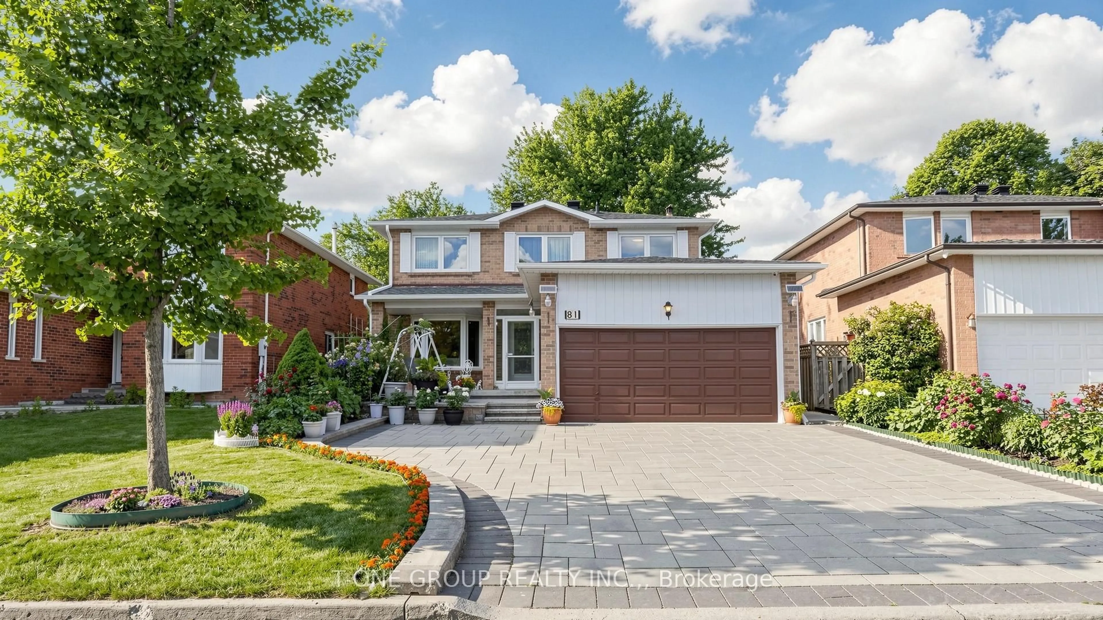 Home with brick exterior material, street for 81 Marion Cres, Markham Ontario L3P 6E9
