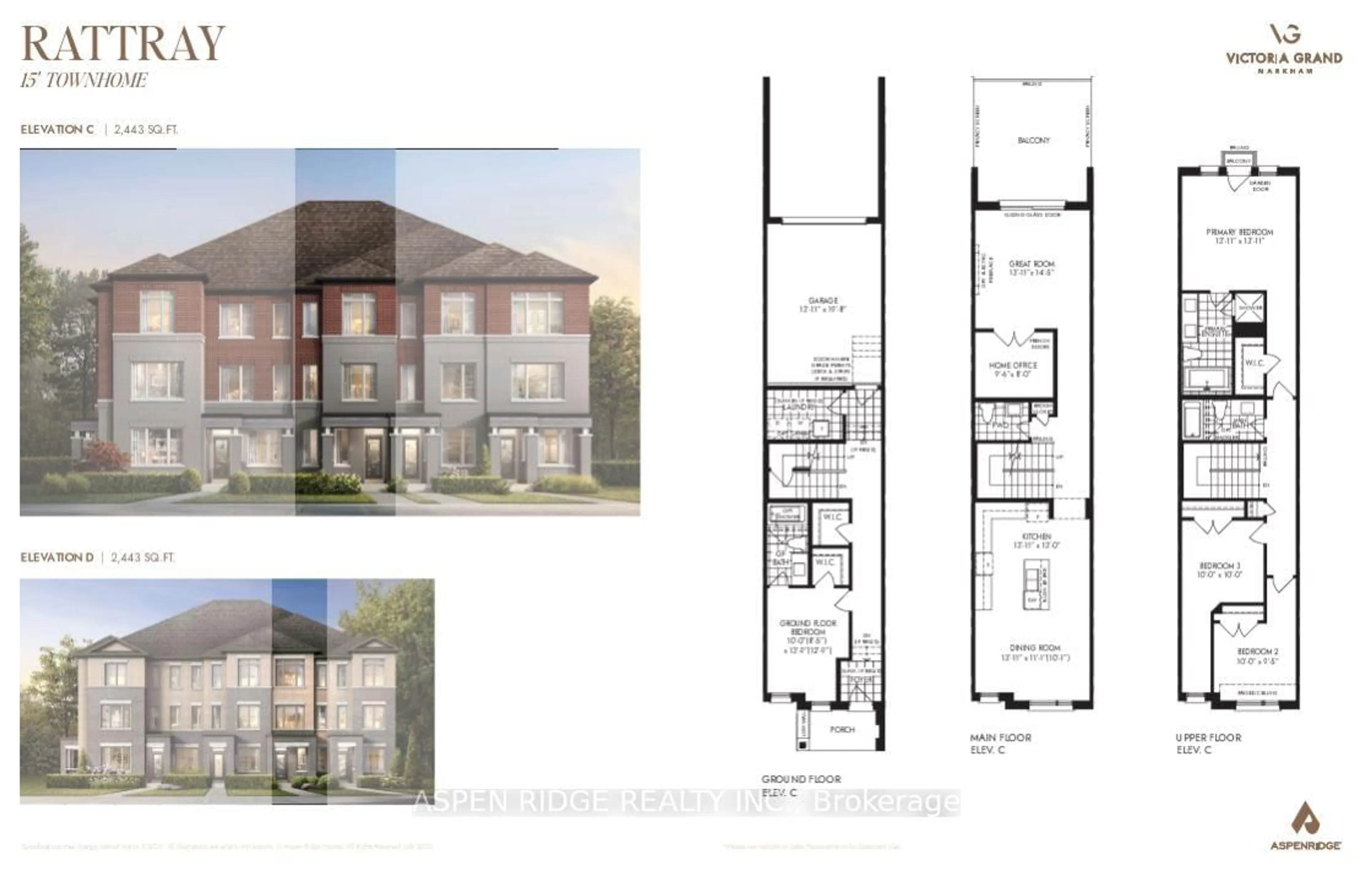 Floor plan for 557 Vine Cliff Blvd, Markham Ontario L6C 3N4