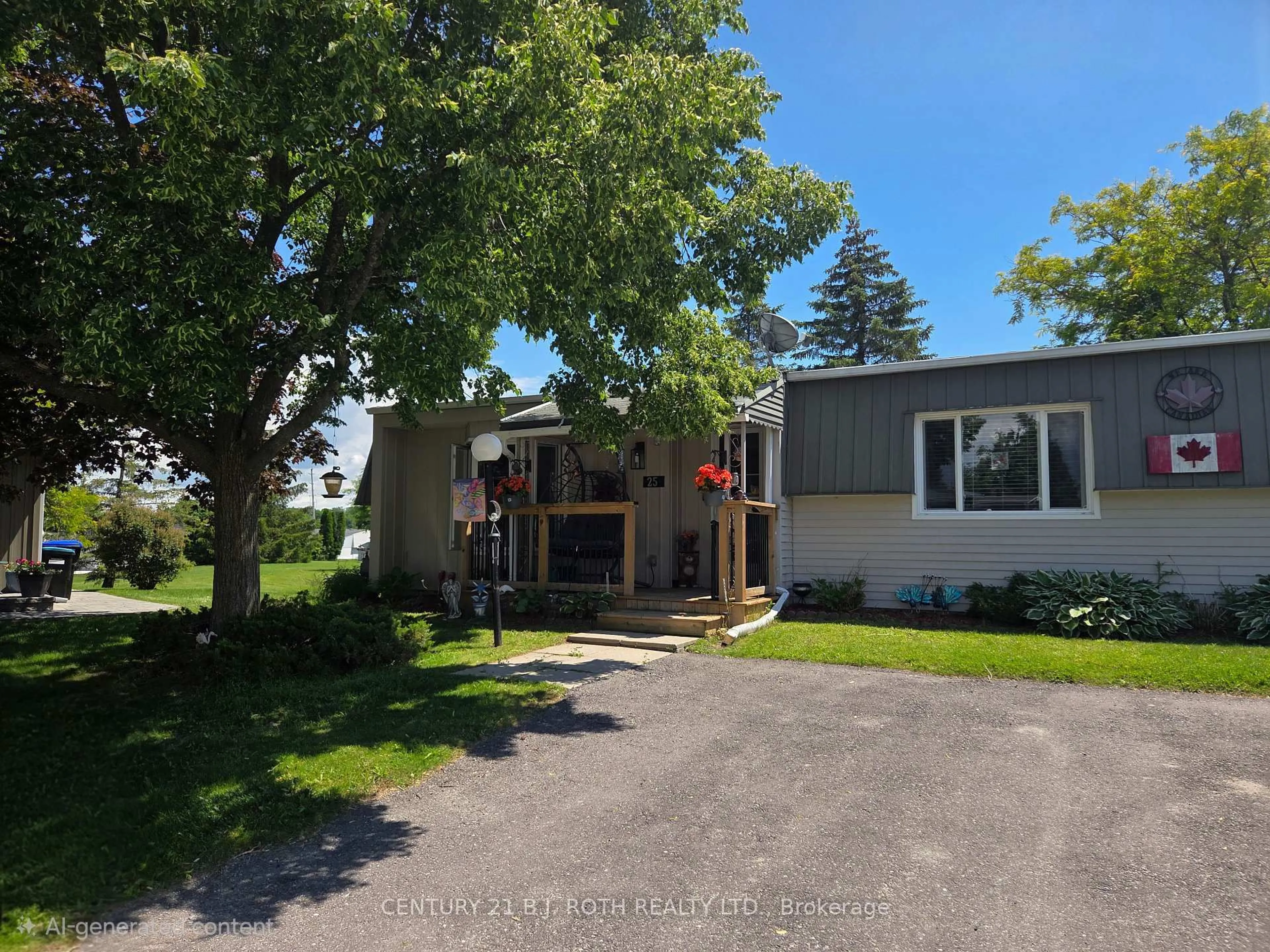 A pic from outside/outdoor area/front of a property/back of a property/a pic from drone, unknown for 25 Comforts Cove Crt, Innisfil Ontario L9S 1S3