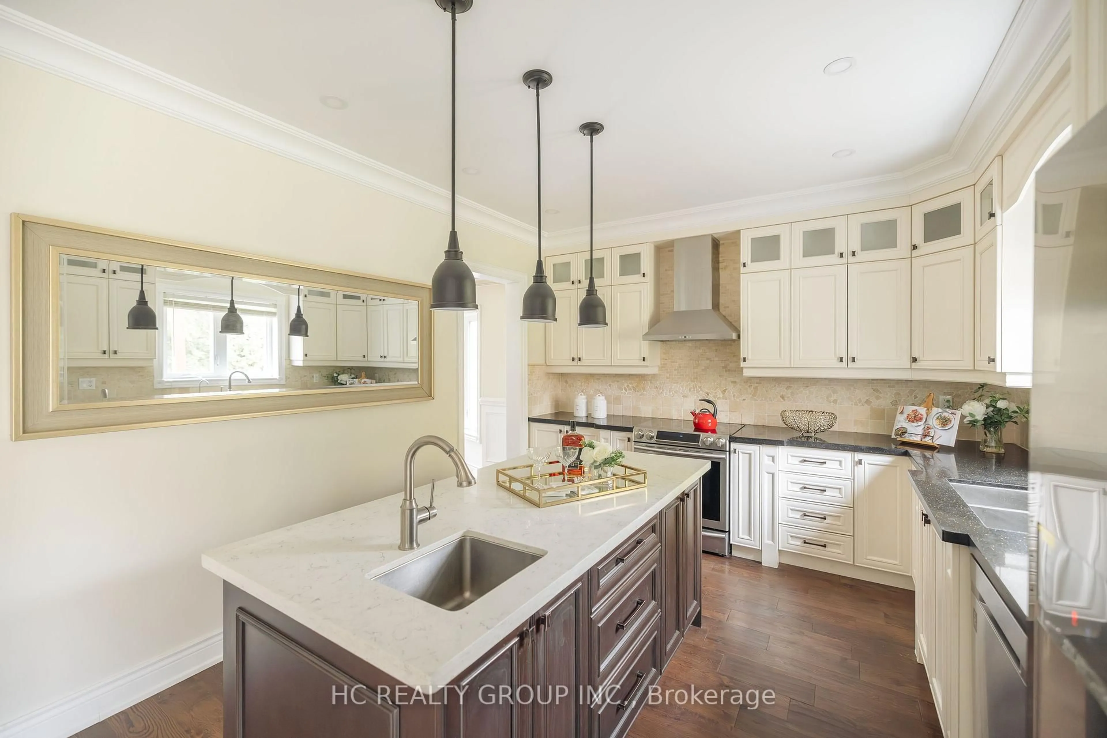 Open concept kitchen, ceramic/tile floor for 2151 Rodick Rd, Markham Ontario L6C 1S8