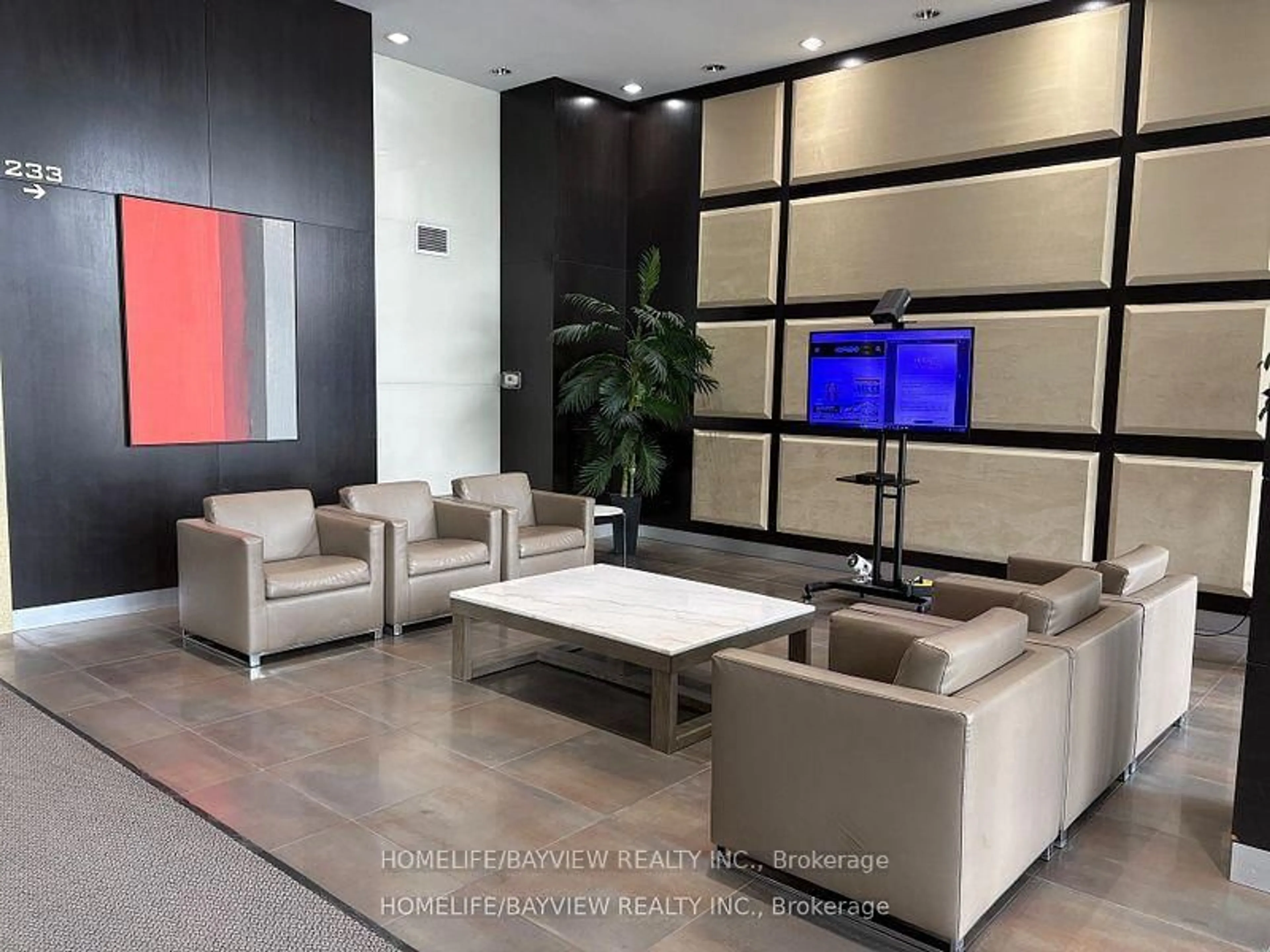 Lobby for 233 South Park Rd ##607, Markham Ontario L3T 0B3