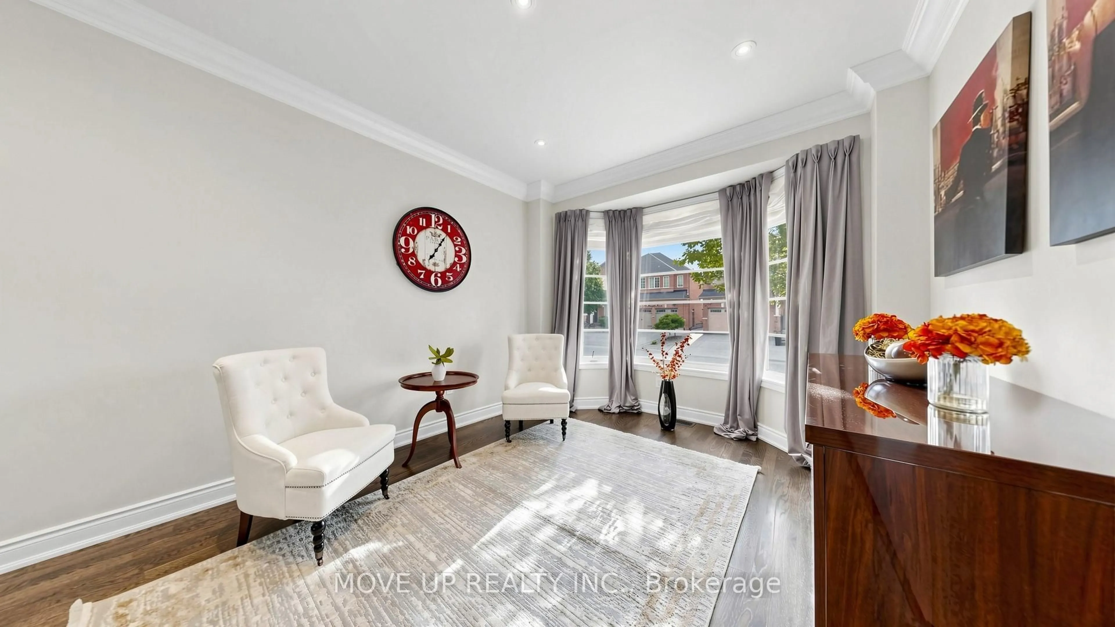Living room with furniture, ceramic/tile floor for 89 Chagall Dr, Vaughan Ontario L4J 9B8