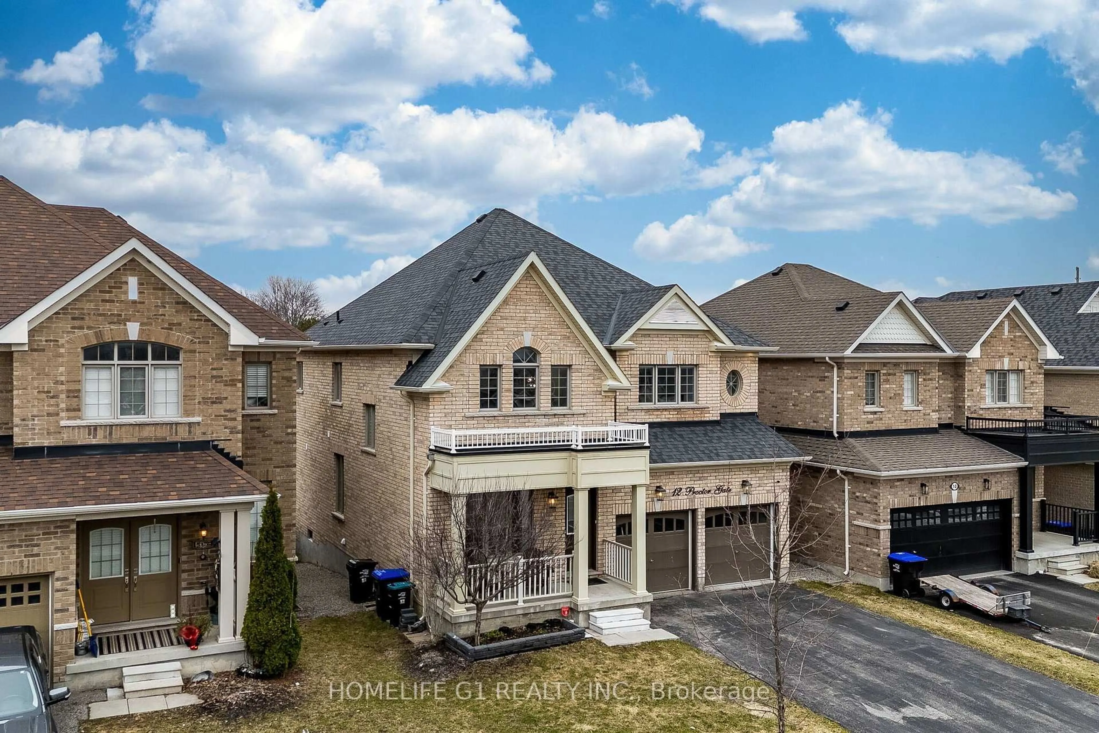 A pic from outside/outdoor area/front of a property/back of a property/a pic from drone, street for 12 Proctor Gate, New Tecumseth Ontario L0G 1W0