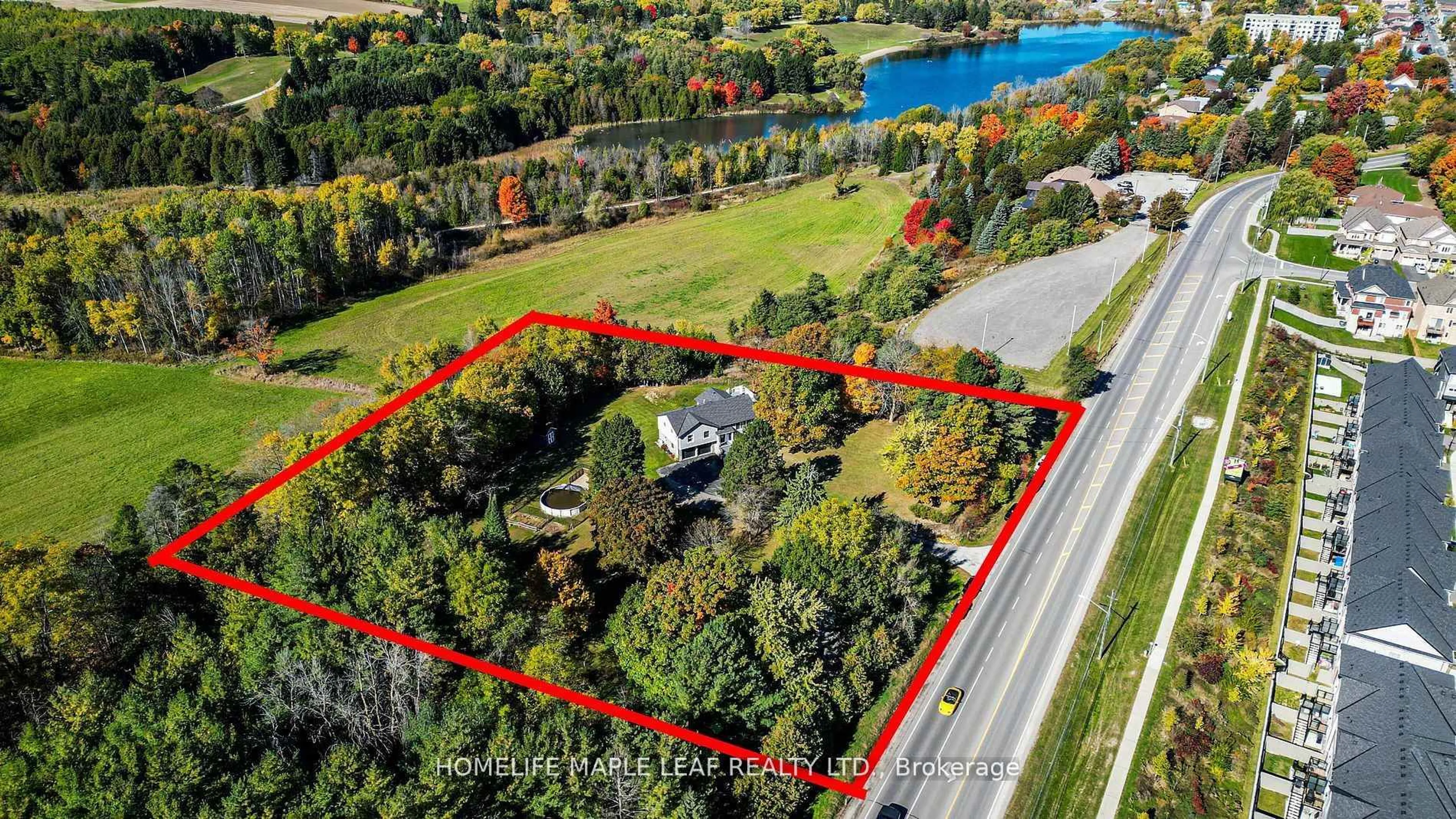 A pic from outside/outdoor area/front of a property/back of a property/a pic from drone, water/lake/river/ocean view for 1630 TOTTENHAM Rd, New Tecumseth Ontario L0G 1W0