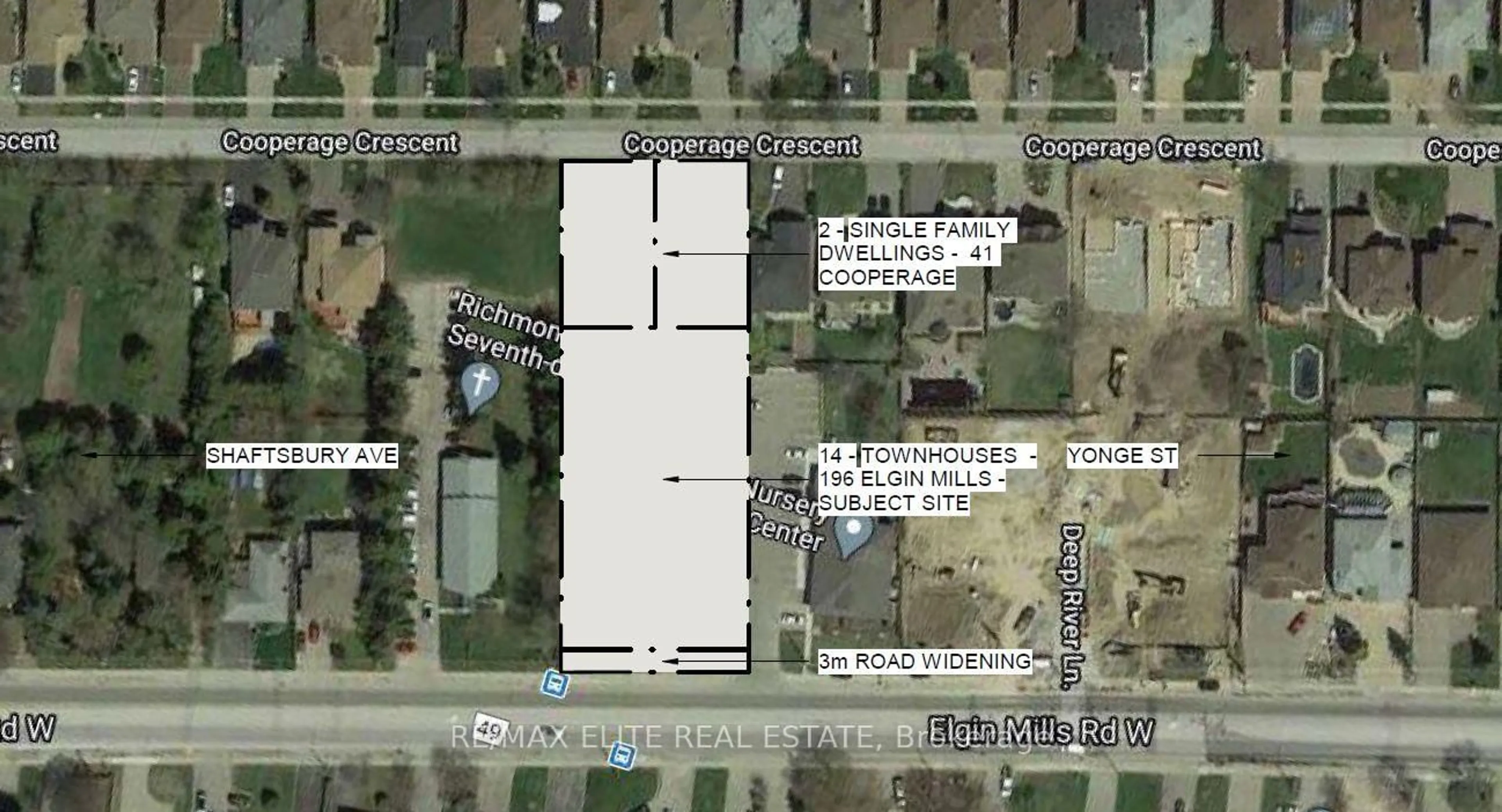 Picture of a map for 196 Elgin Mills Rd, Richmond Hill Ontario L4C 4M2