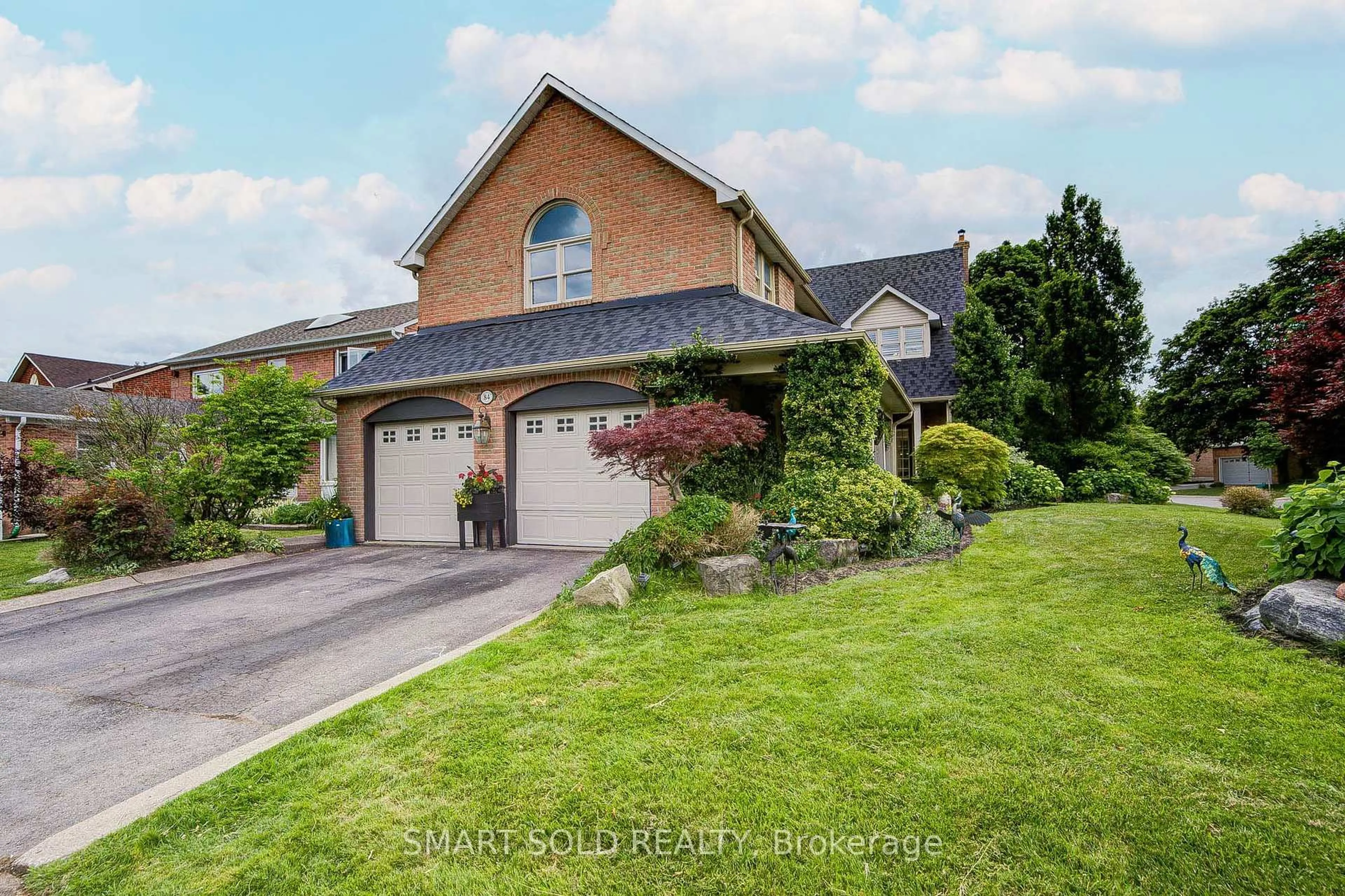 Home with brick exterior material, street for 84 Longwater Chse, Markham Ontario L3R 4A8