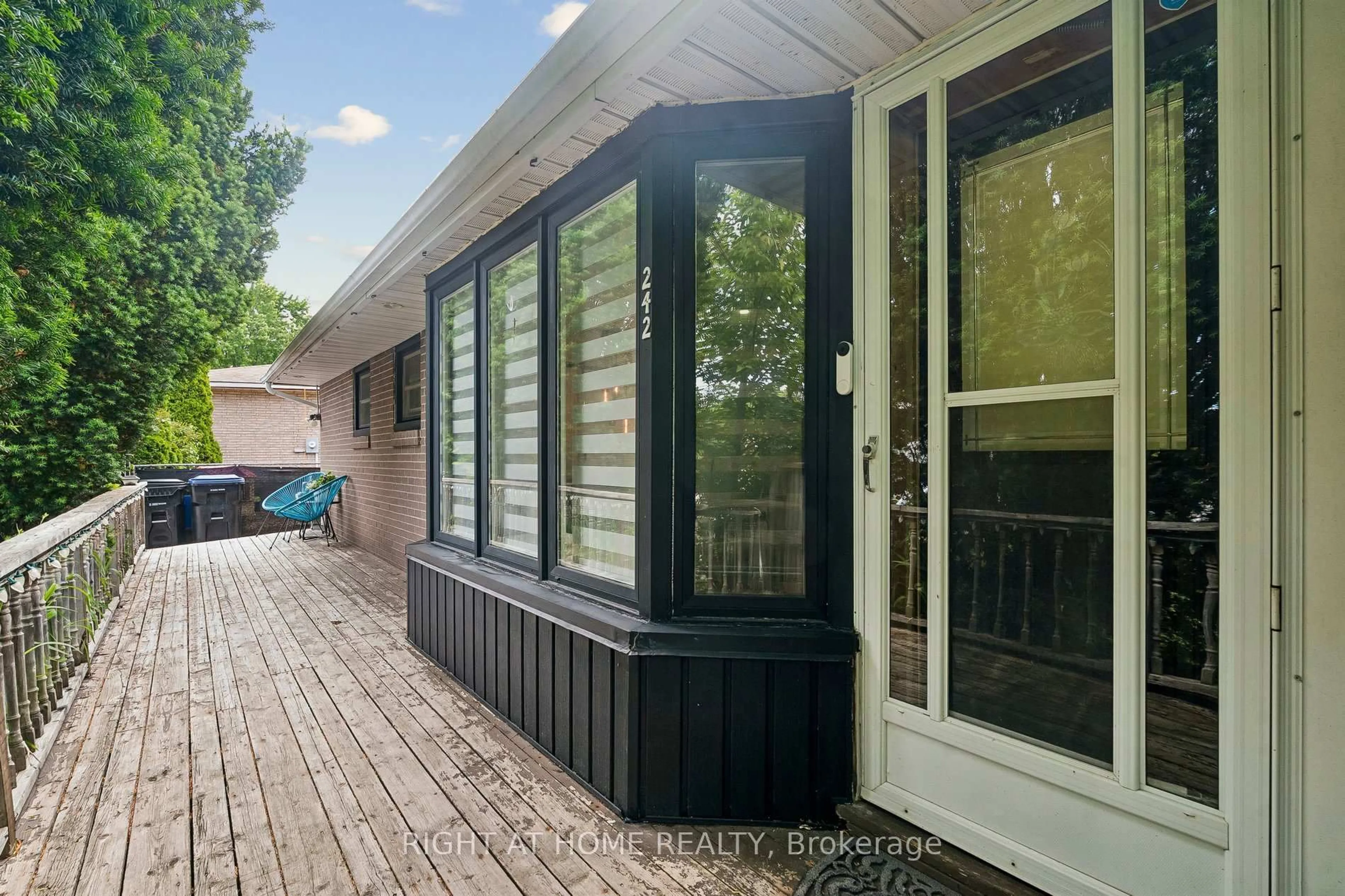Home with vinyl exterior material, street for 242 Centre St, Essa Ontario L0M 1B0