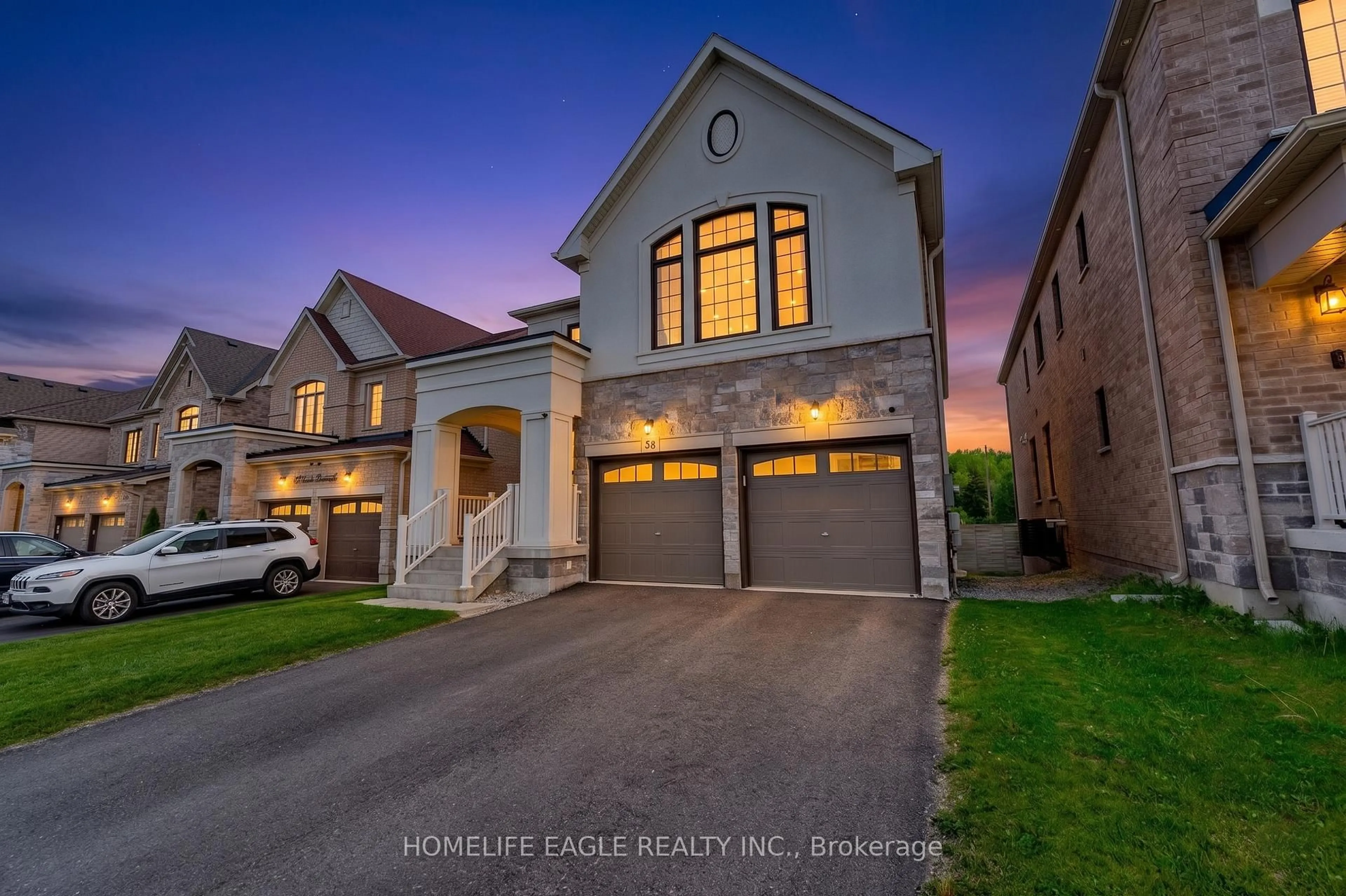 Home with brick exterior material, street for 58 Tesla Cres, East Gwillimbury Ontario L9N 0T3