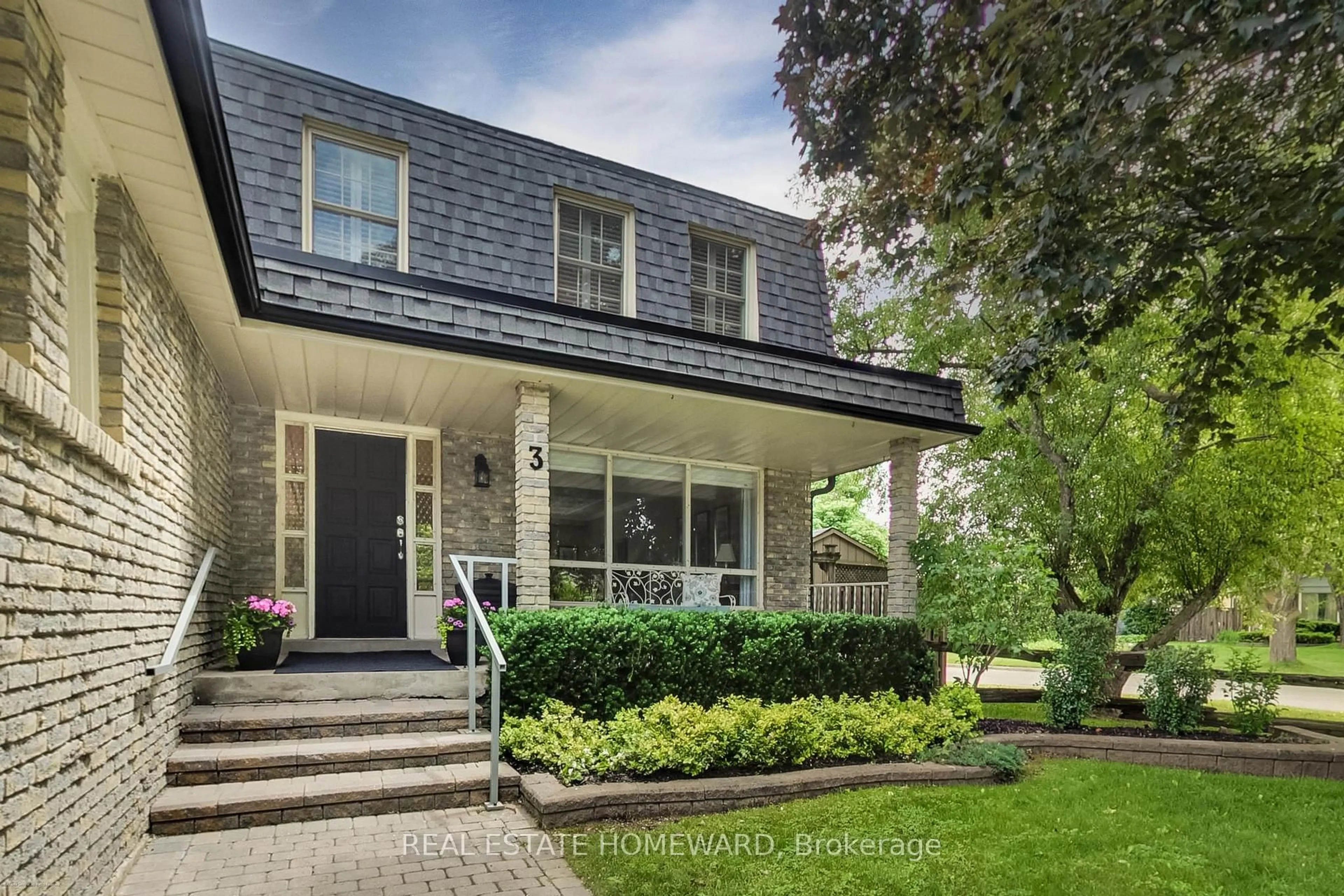 Home with brick exterior material, street for 3 Emmeloord Cres, Markham Ontario L3R 1P7
