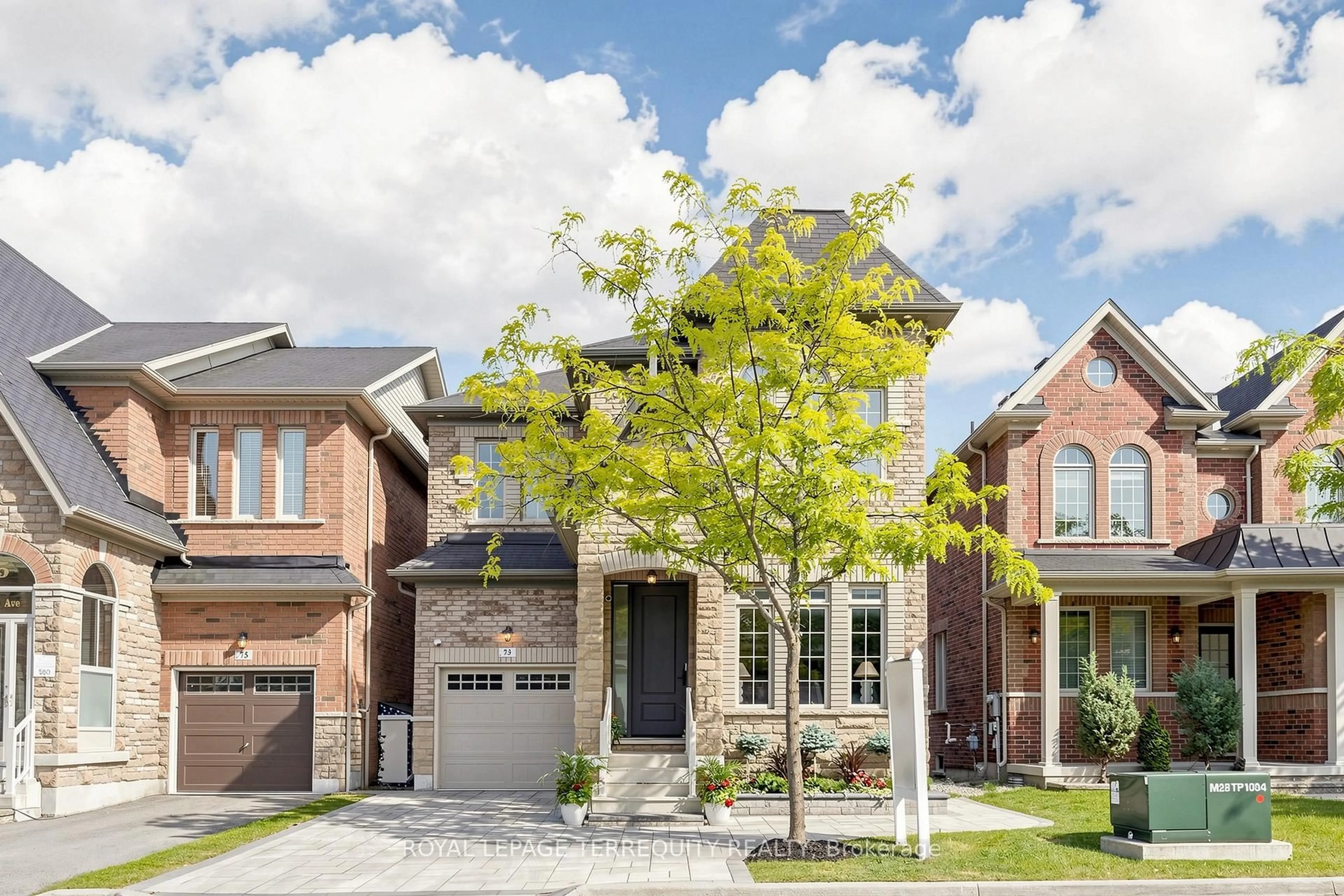 Home with brick exterior material, street for 73 Manila Ave, Markham Ontario L6C 0R7