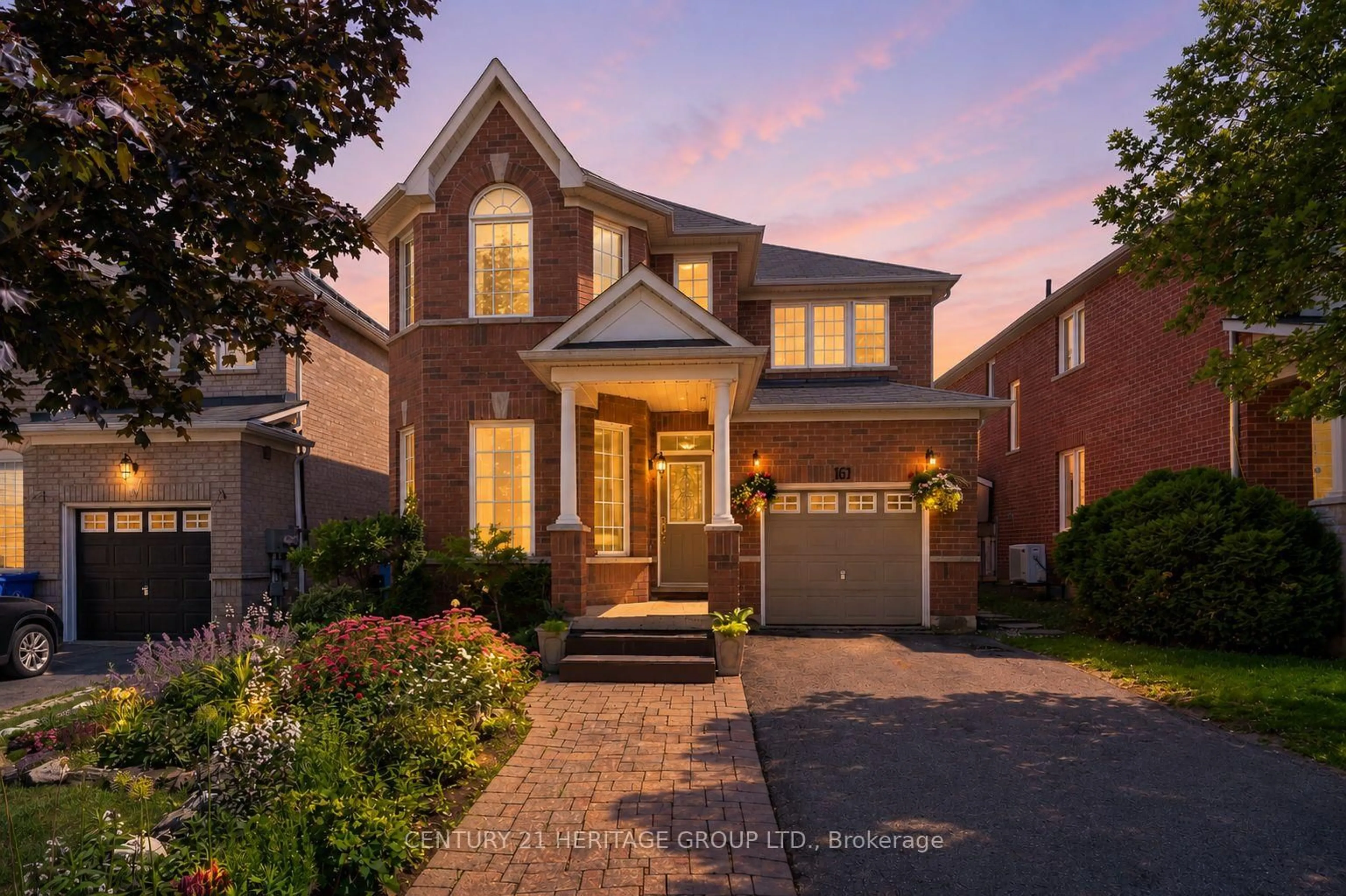 Home with brick exterior material, street for 161 Alfred Smith Way, Newmarket Ontario L3X 3C2
