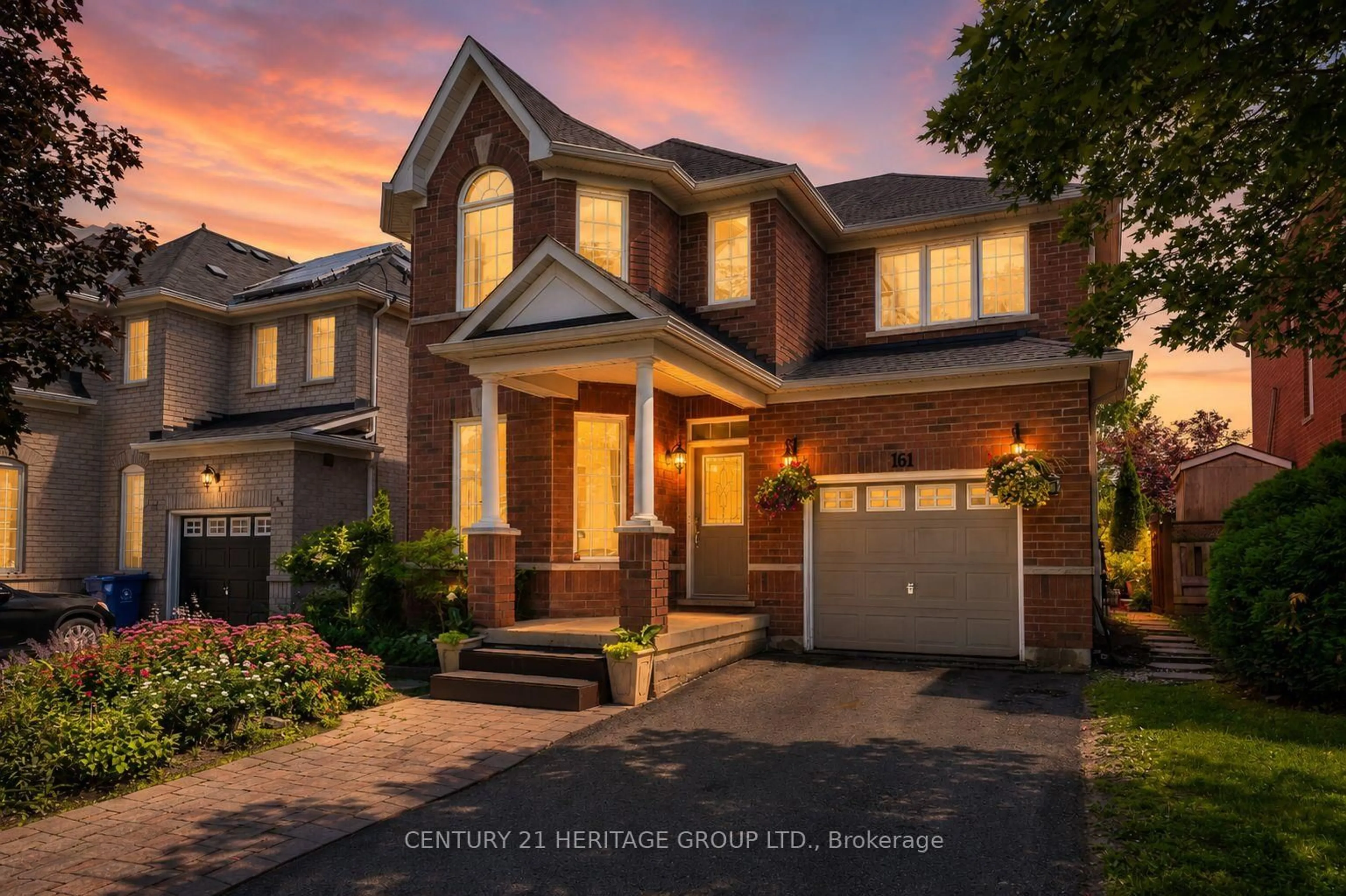 Home with brick exterior material, street for 161 Alfred Smith Way, Newmarket Ontario L3X 3C2