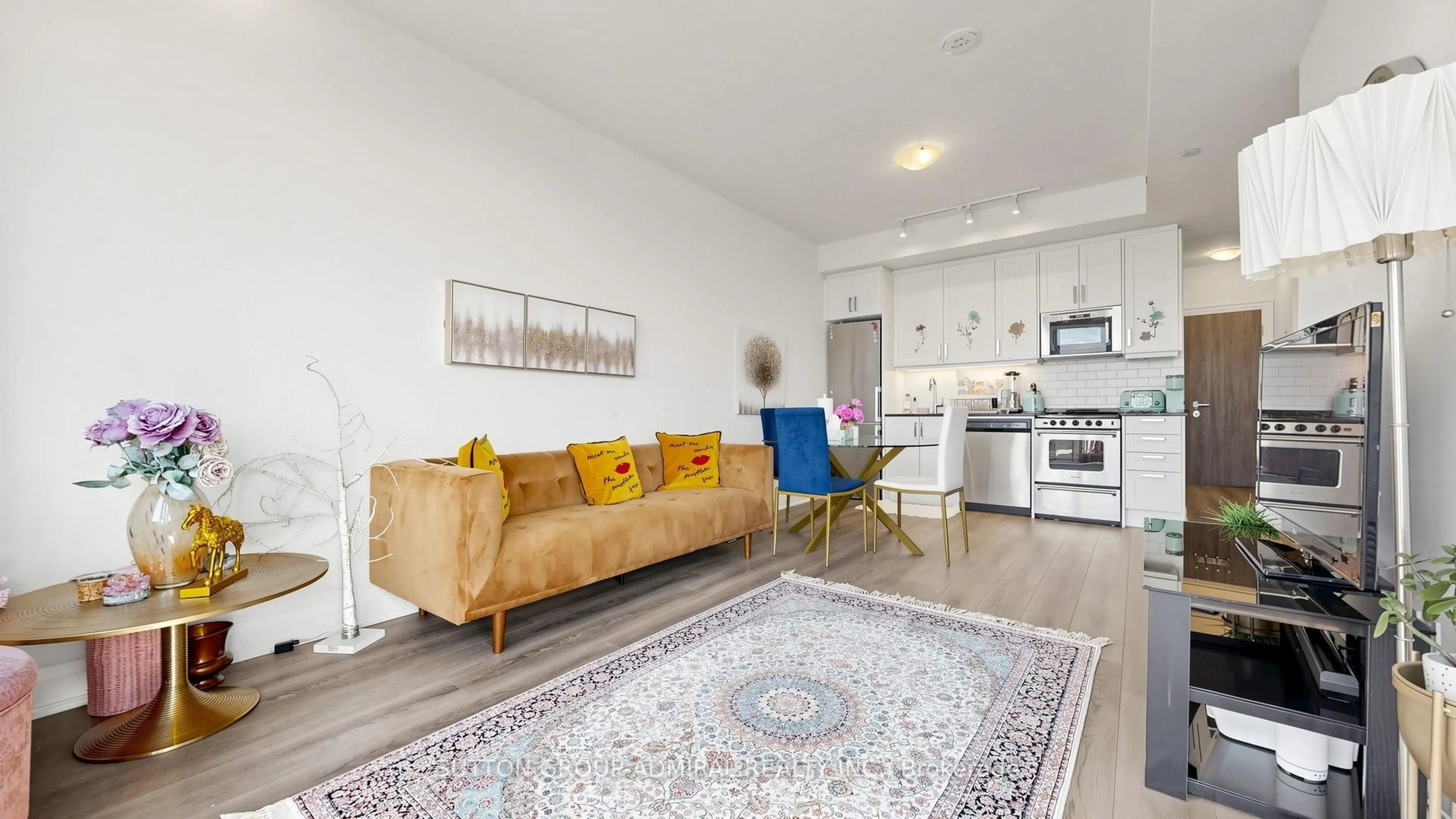 Living room with furniture, unknown for 20 Gatineau Dr #1708E, Vaughan Ontario L4J 0L3